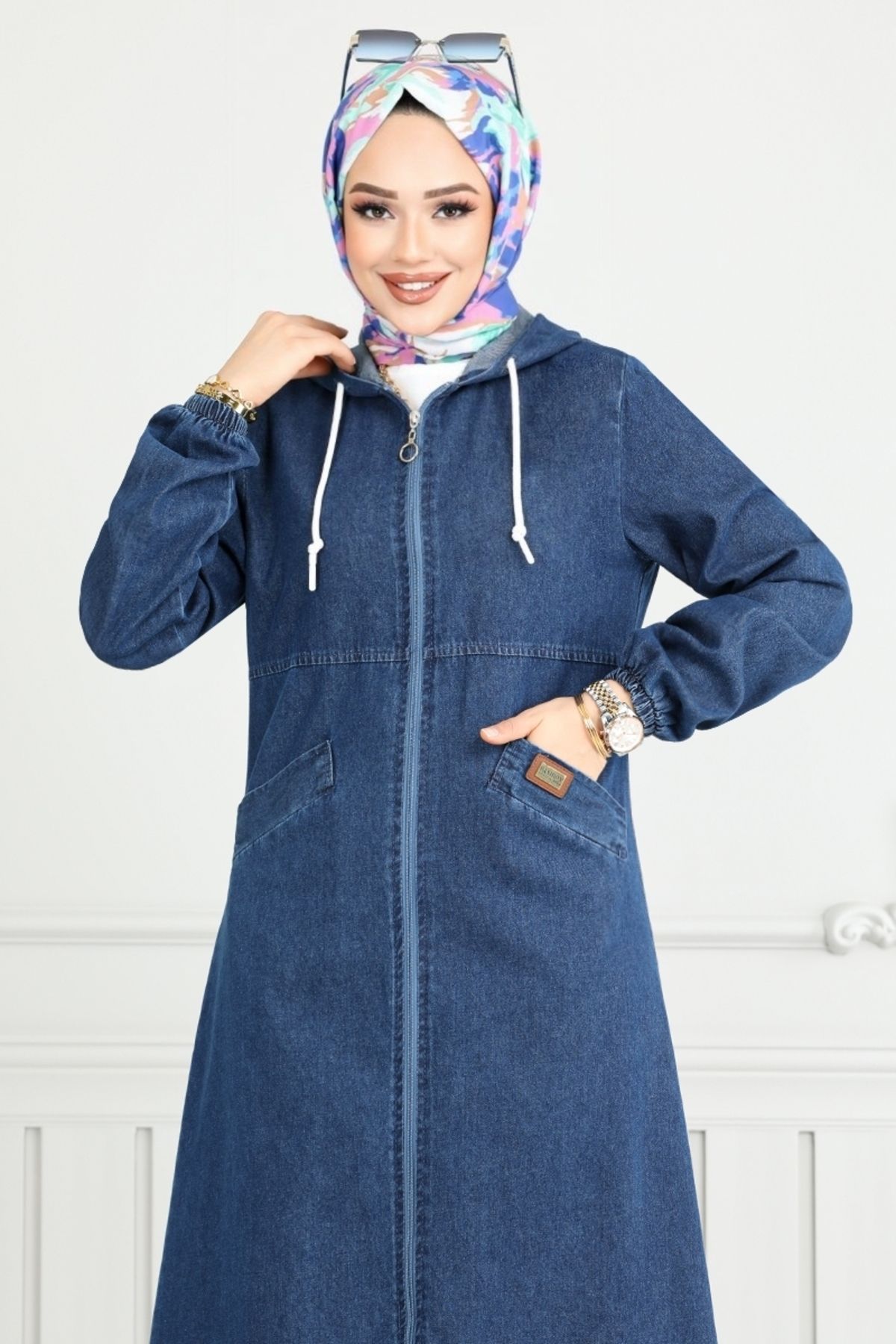 ModaMerve-318MSS941-M Jeans bestickte Hose 4