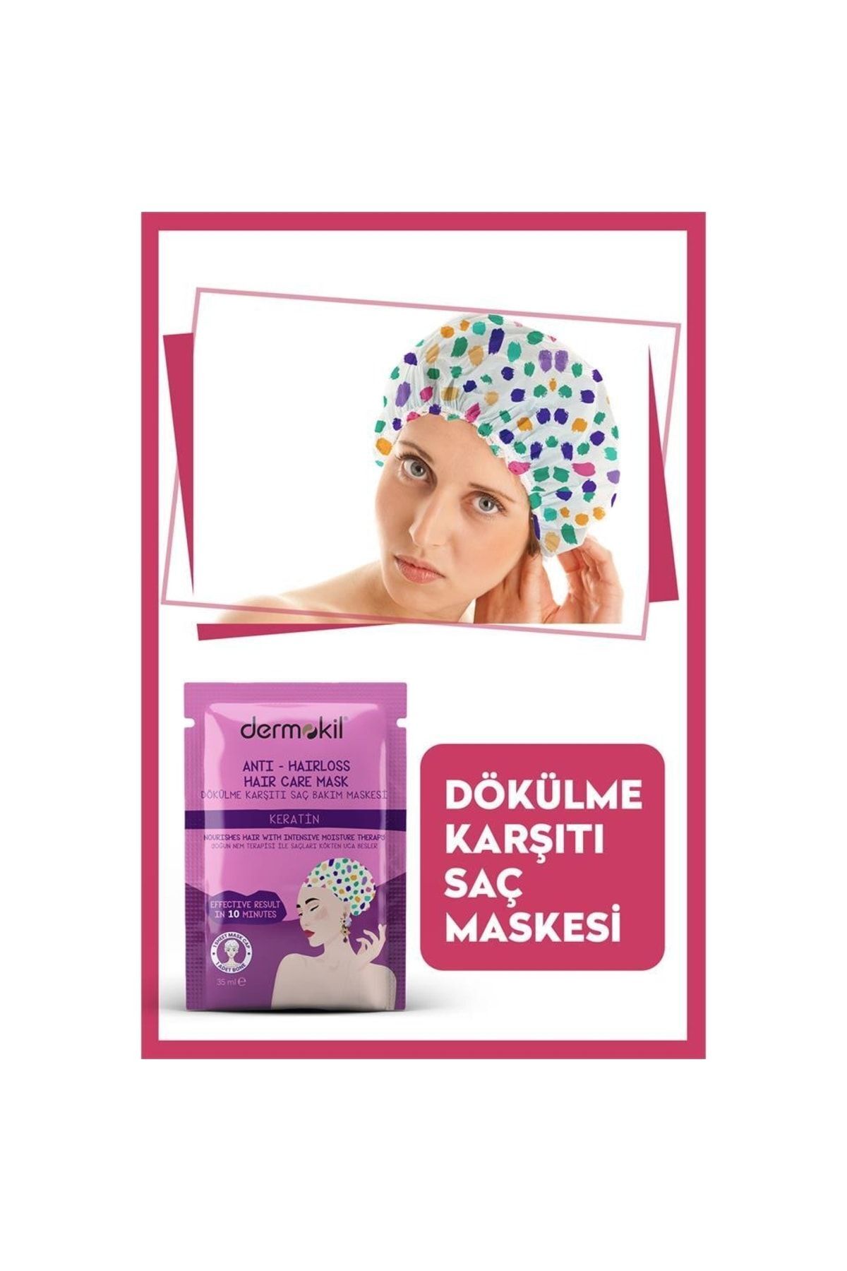 Keratin Buhar Saç Bakım Maskesi 35 ml — 8697916014386 — تصویر 4 از 4