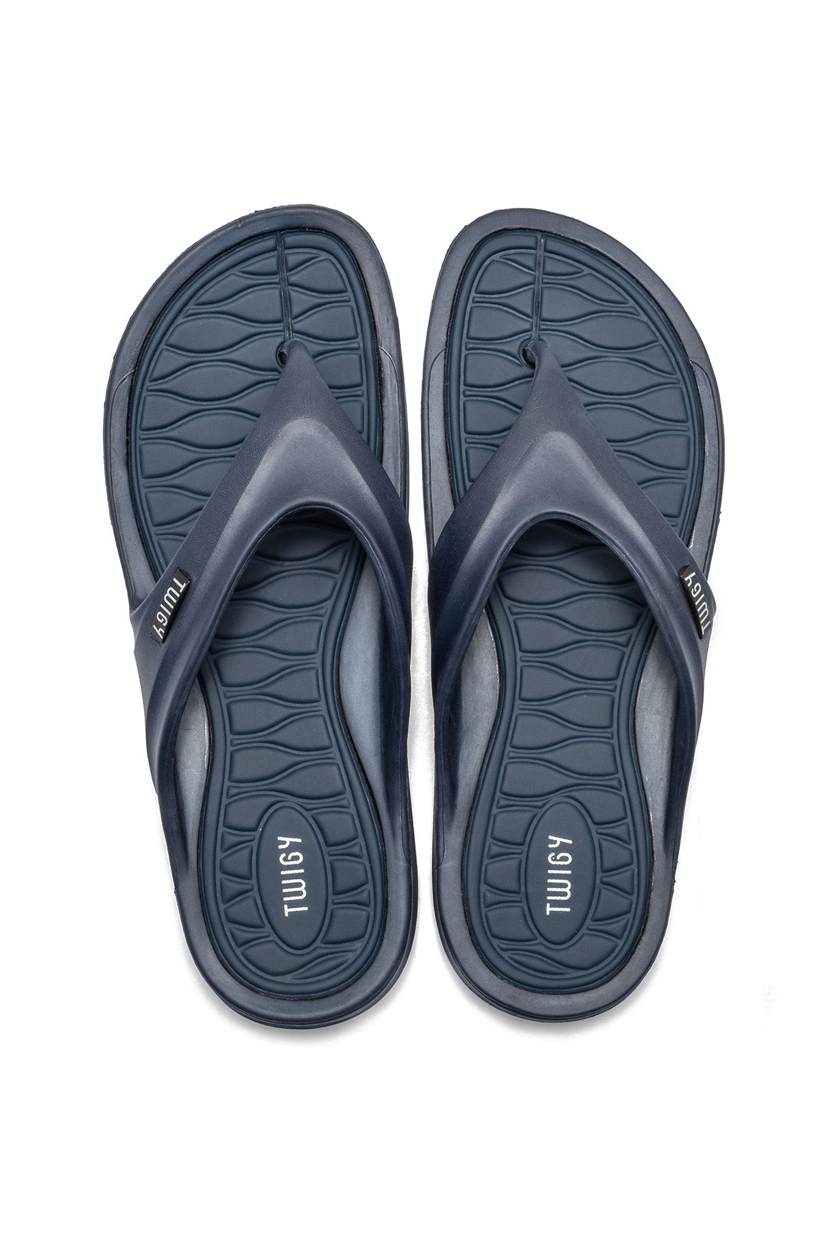 دمپایی آبی مردانه انگشت Jerki Fly Slip Navy Blue 40 45 Twigy