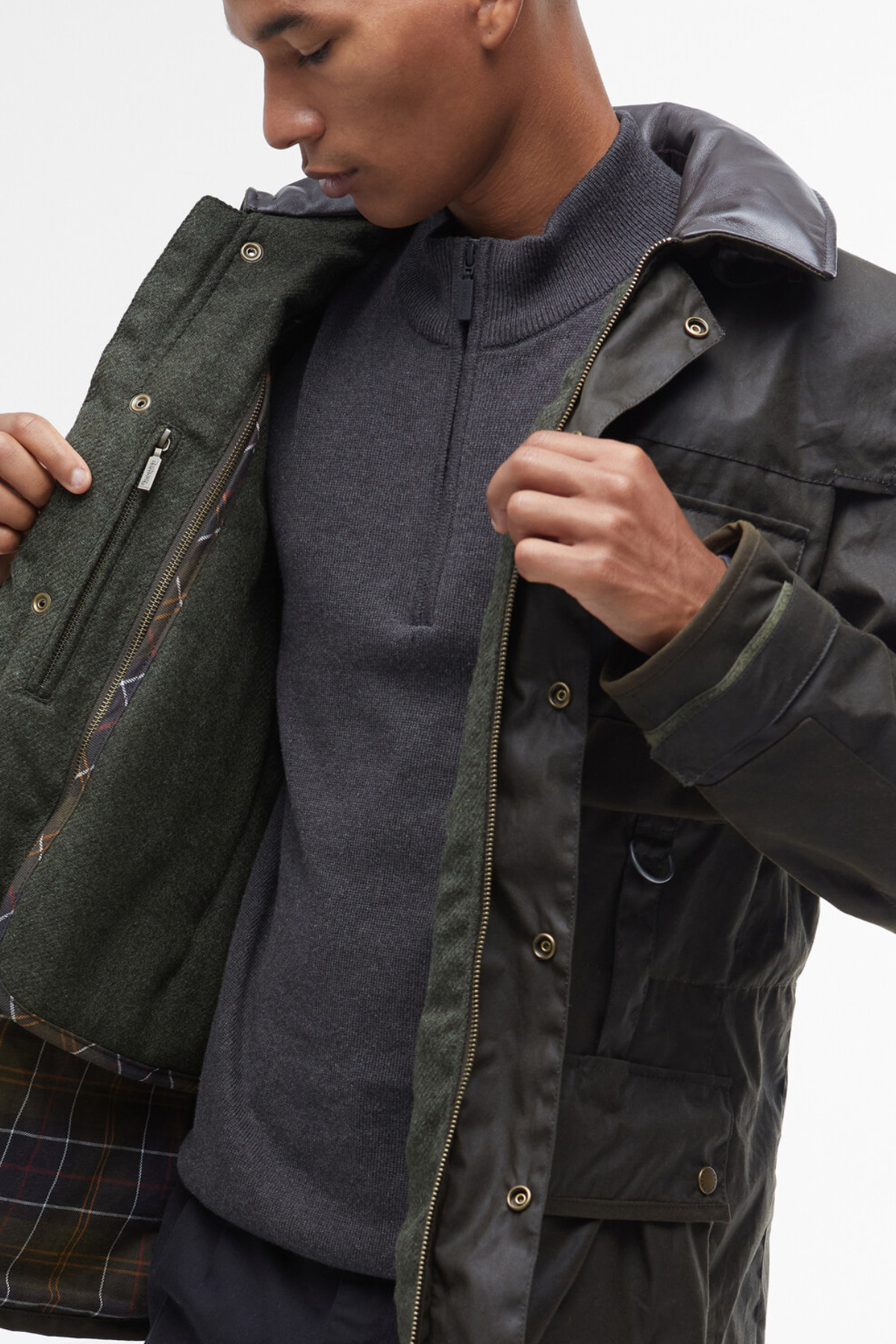 کت تک مردانه آستین بلند | باربور Barbour MWX2405-823 - تصویر 6