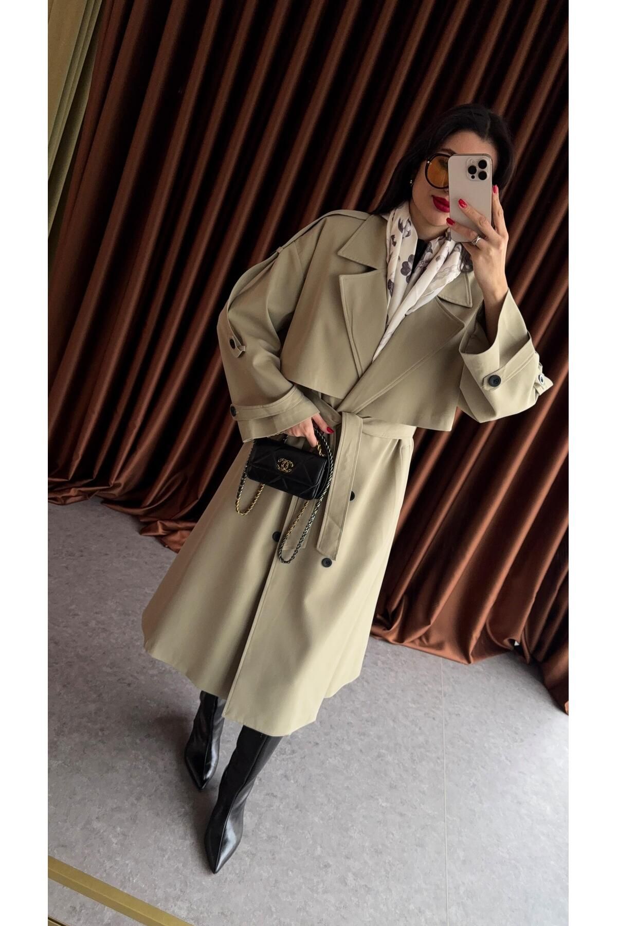 HAZELANNA-Oversize Trench Coat 6