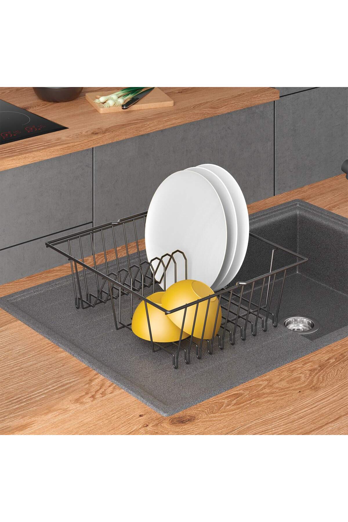 Metaltex-Lipsia Lava Touch Dish Drainer – Anti-Rust & Scratch-Resistant with Touch-Therm Coating 3