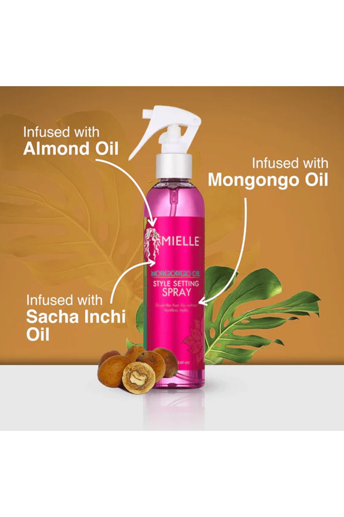 mielle organics-Mongongo Oil Styling Setting Spray - 240ml 2