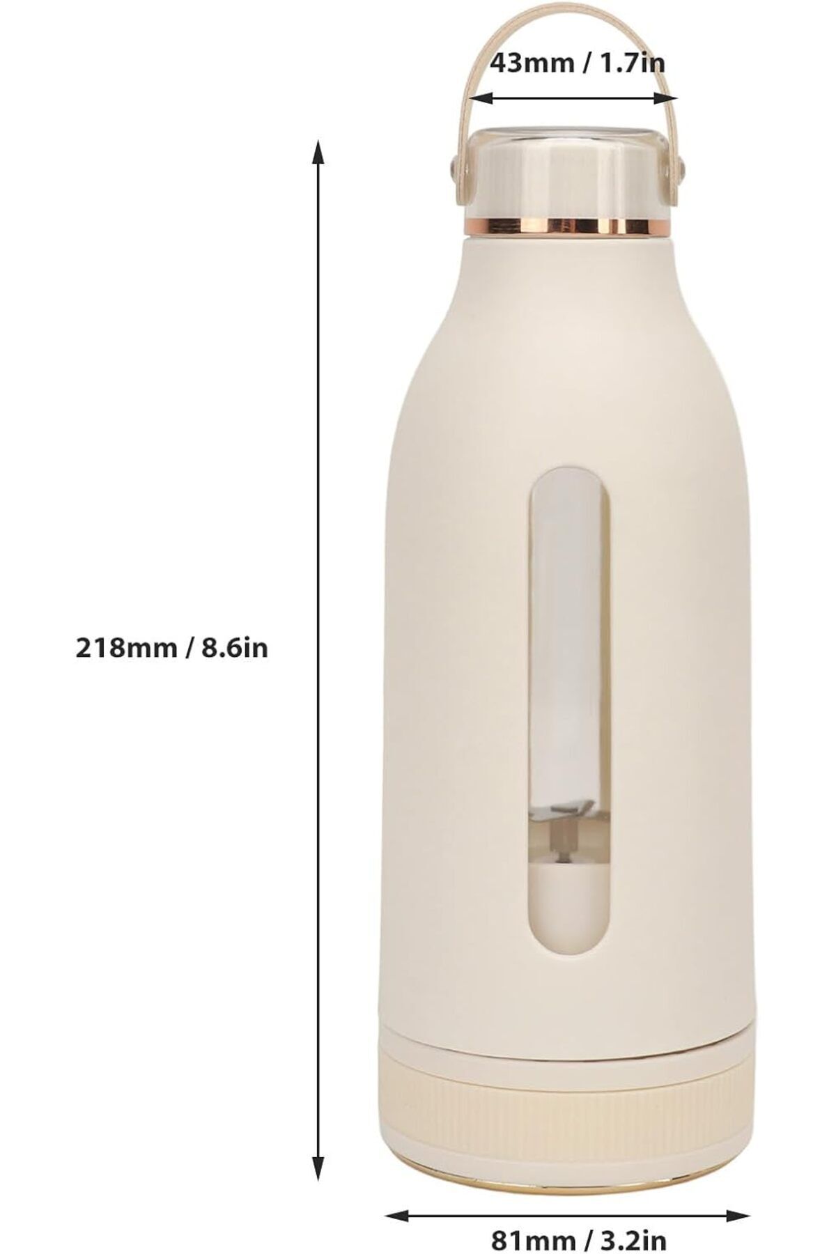 NEVARSA-400ml Portable Wireless Mini Juicer - Smoothies and Shakes Mixer Bottle 5