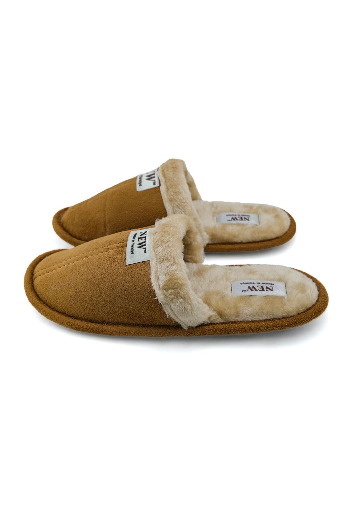 NewOneMall-Unisex βελούδινες μάλλινες παντόφλες που πλένονται - Πακέτο προίκας επισκεπτών με γούνα στο εσωτερικό 4