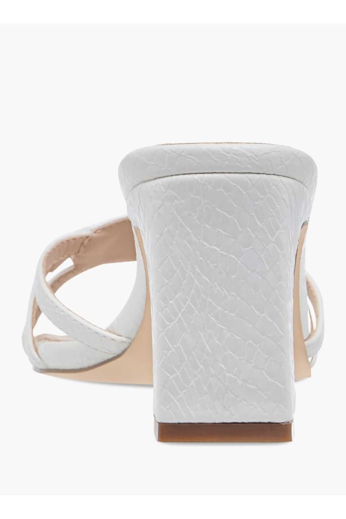 Flora Bella by Shoexpress-Flora Bella Logo Charm Accent Slip-On Sandals with Block Heels 5
