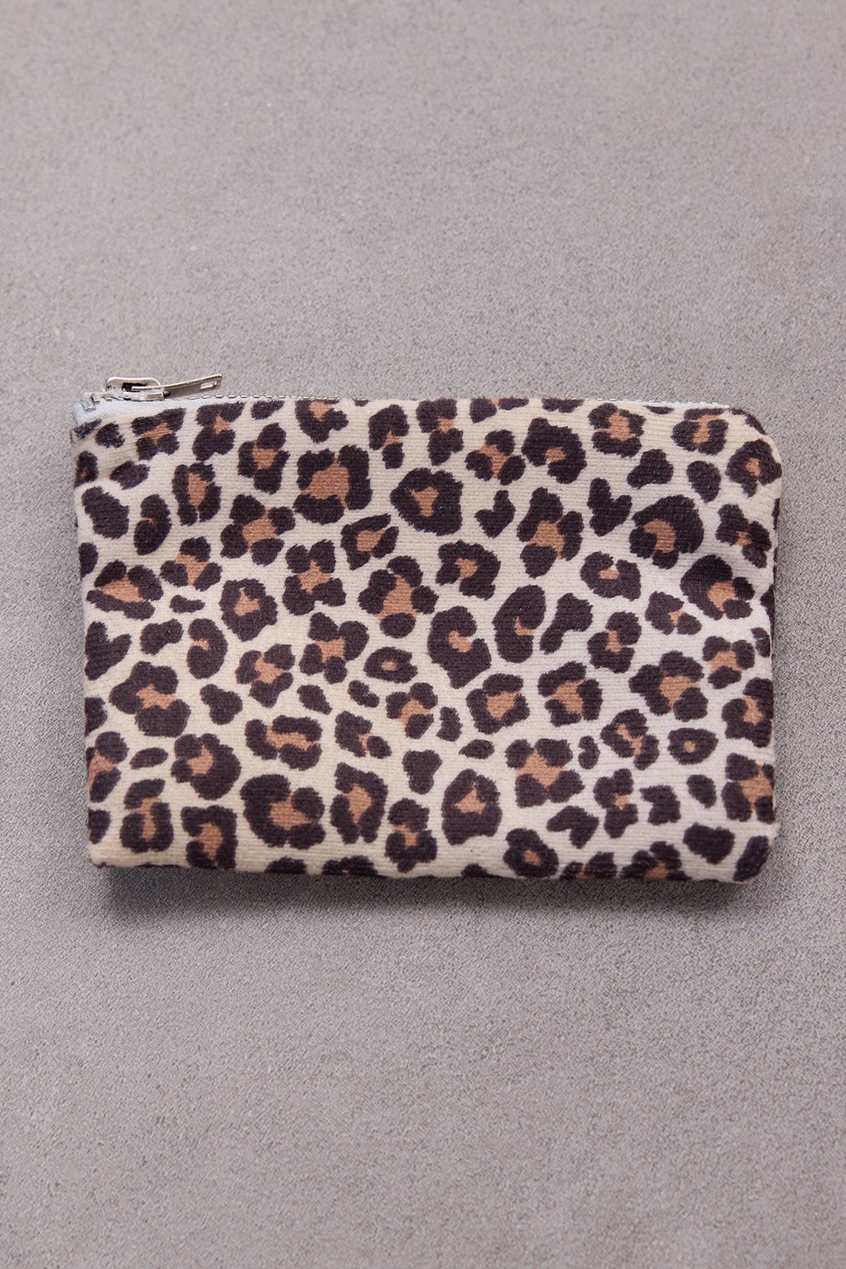 Addax-Czdn2004 Model Leopard Print Mini Cloth Wallet 1