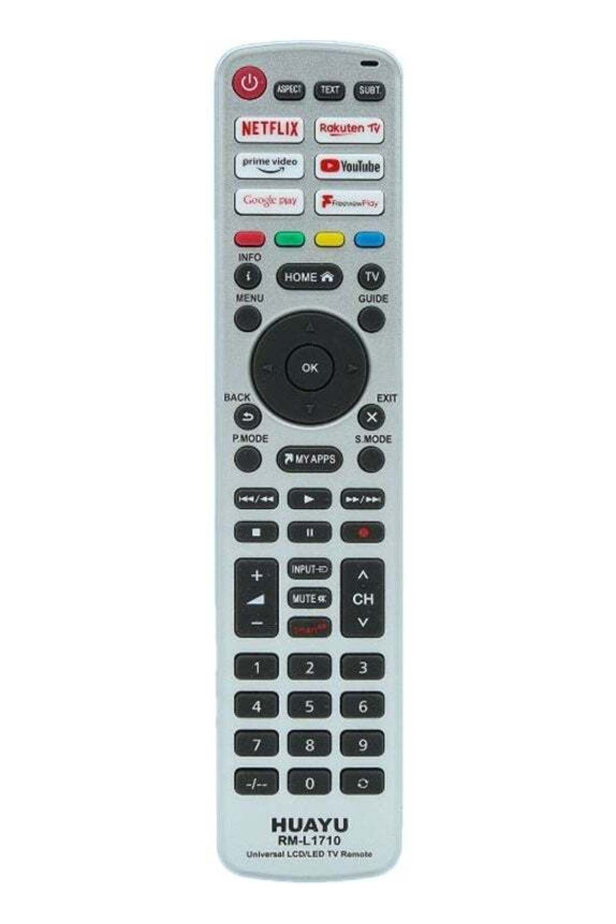 erorex-جهاز تحكم عن بعد عالمي ذكي قابل للترميز من Huayu، Netflix Prime Video Youtube Rakuten TV Button، جهاز تحكم عن بعد لتلفزيون LCD LED 1