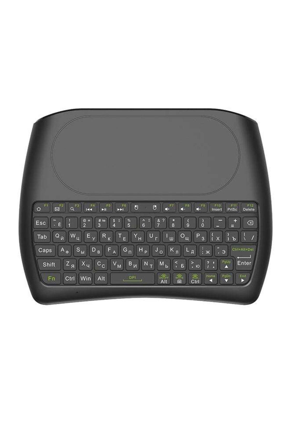 erorex-Wireless Keyboard Remote Control With Touchpad For Smart TV Black 1