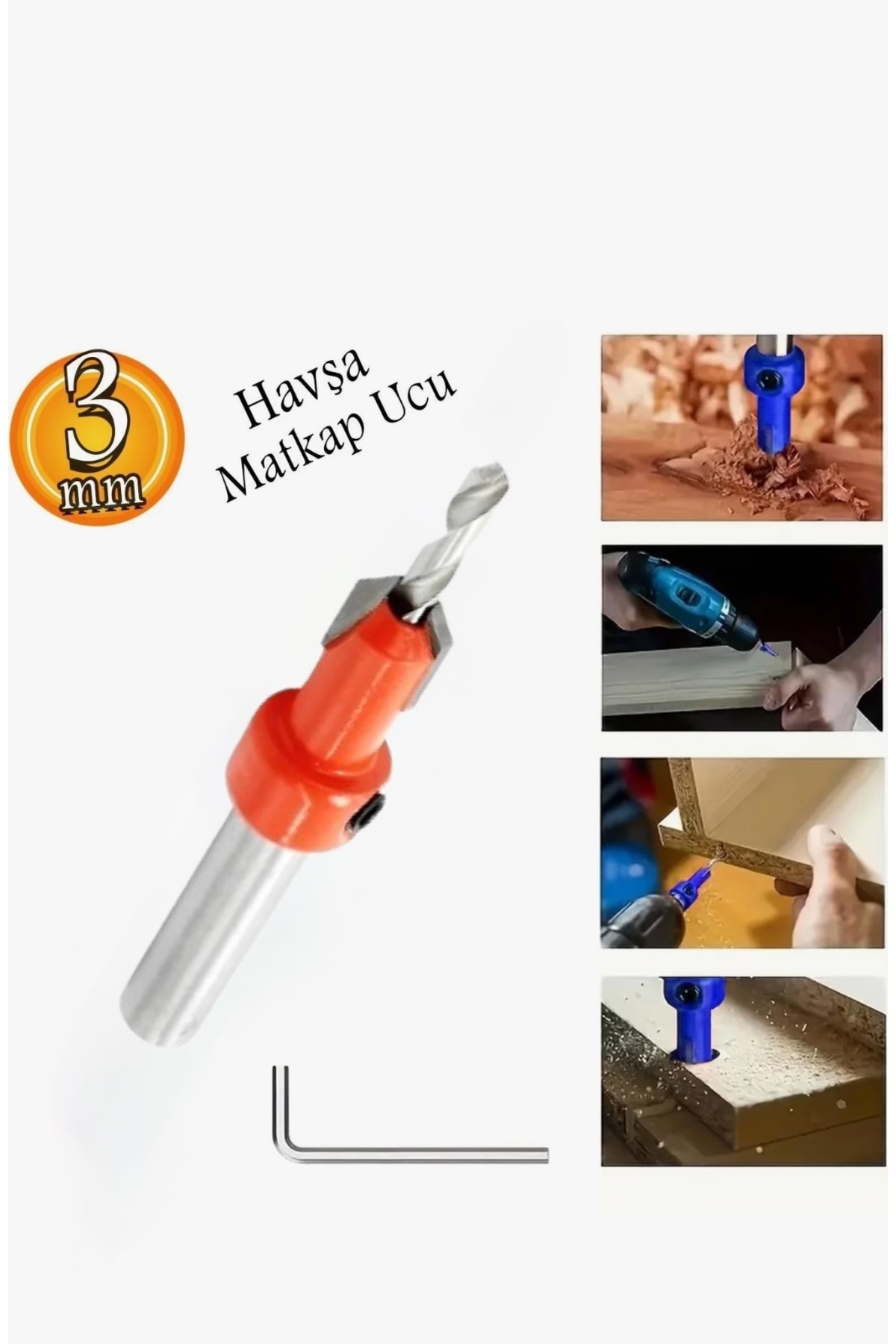 CMC Tools Ahşap Havşa Matkap Ucu 3 mm