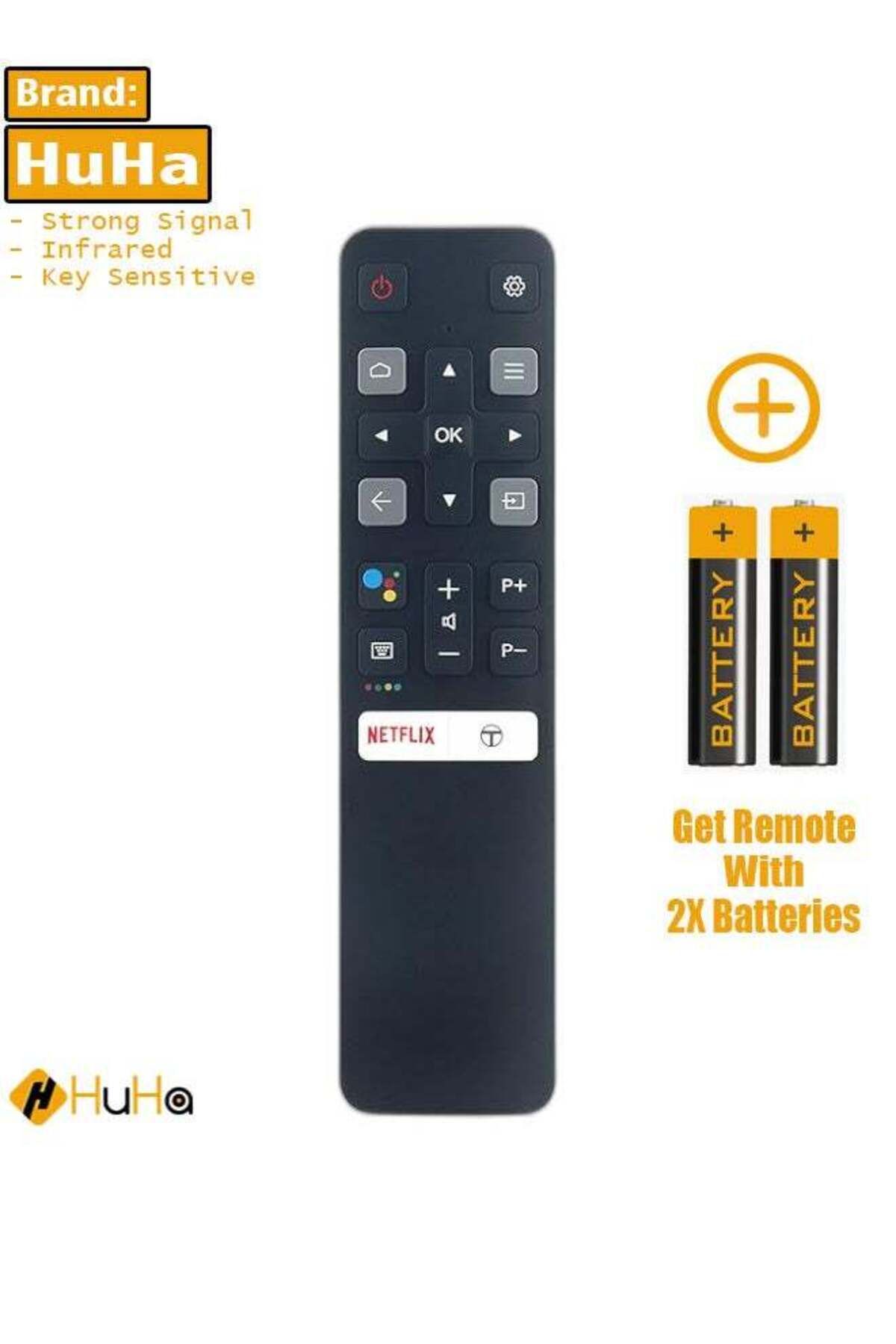 erorex-RC802V FUR6 Replaced Remote Fit for Tcl Android TV 1