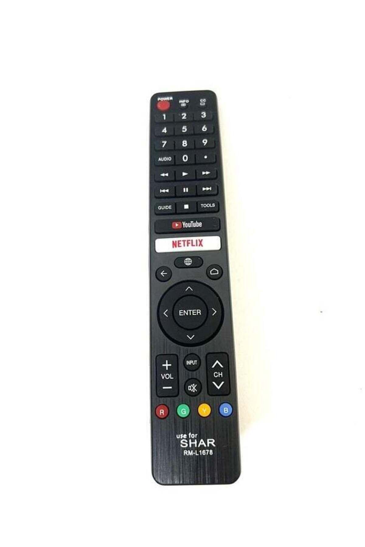 erorex-Remote Control For Sharp Netflix LCD TV Remote Control With Google Search Voice 3