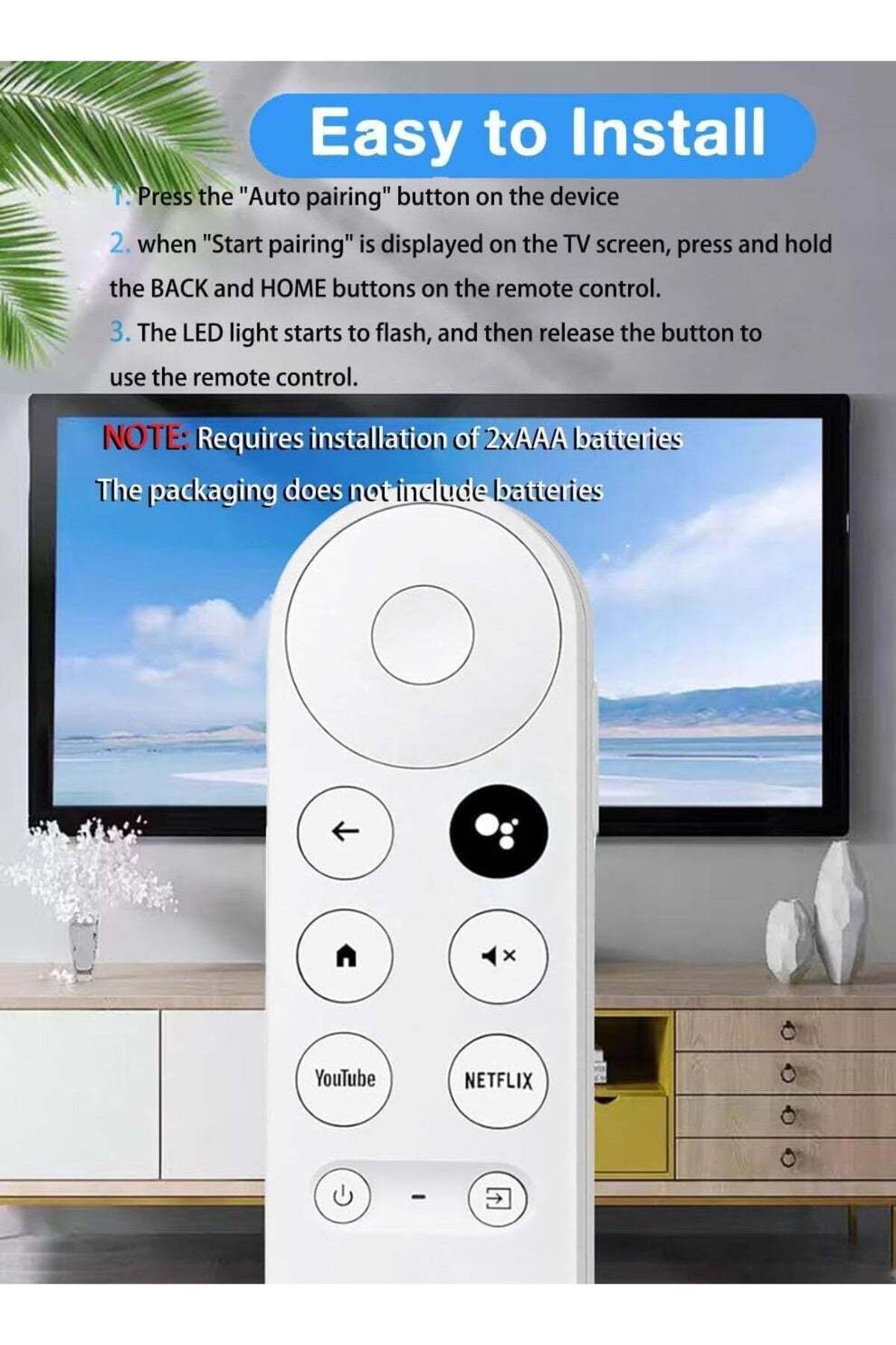 erorex-Replacement for Google-Chromecast-Remote, for Chromecast with Google TV Remote 5