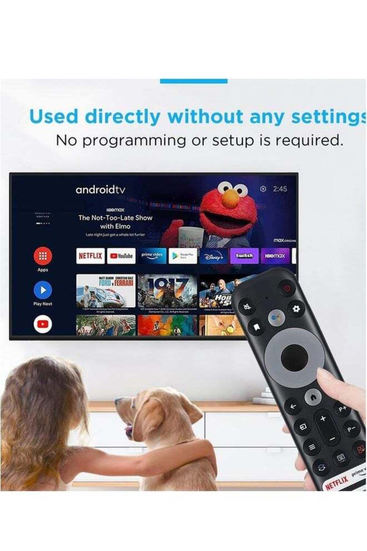 erorex-Replacement Remote Control for TCL Mini-LED QLED 4K UHD Smart Android TV (No Voice Function) 3