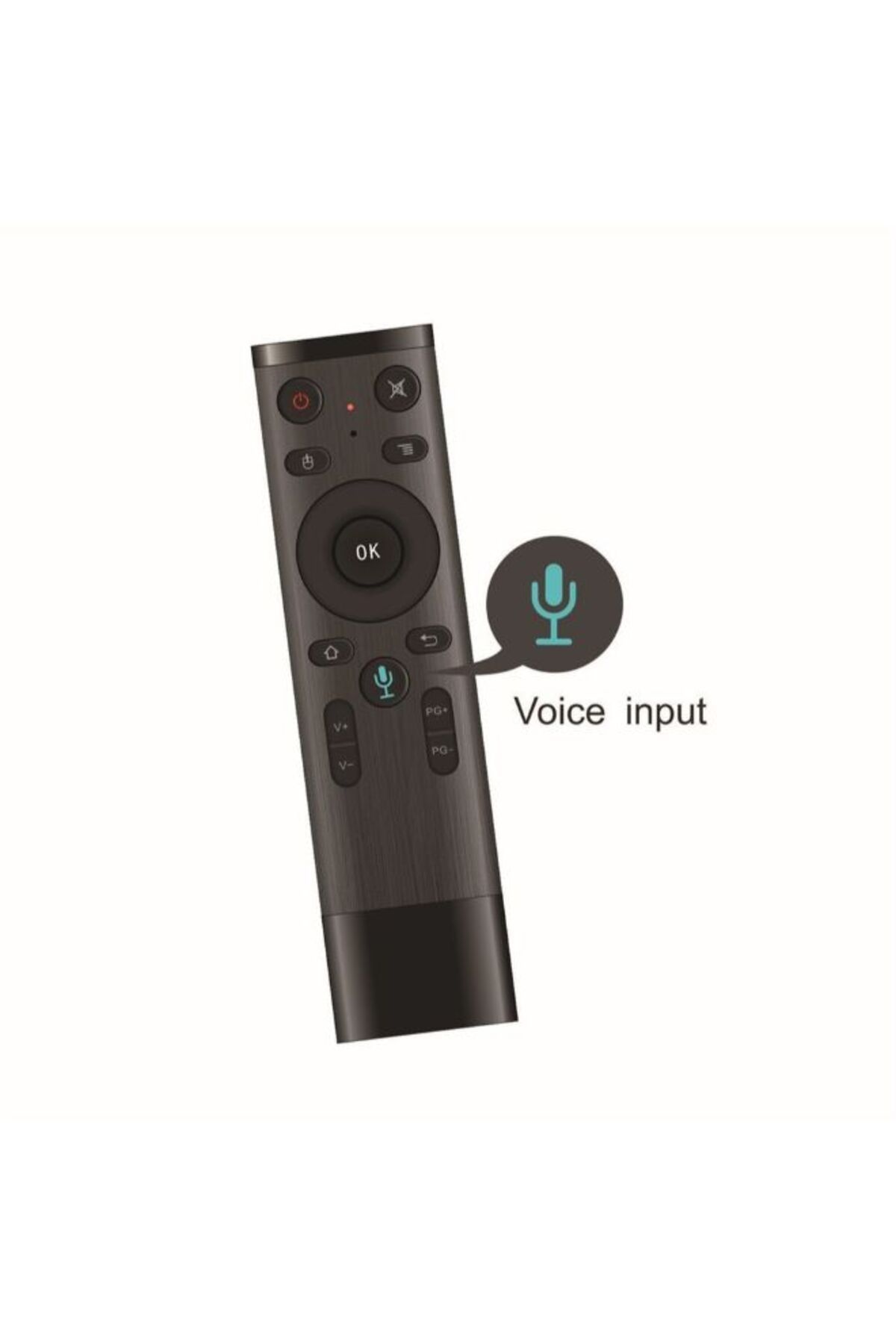 erorex-2.4G Voice Input  Wireless Air Remote Mouse HTPC PC Controller Black 2