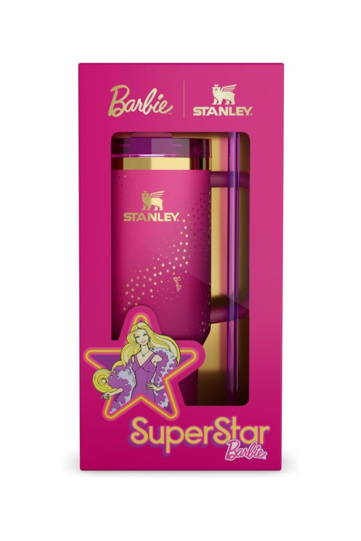 Stânley-Stanley Cup The Barbie X limited edition 70s Superstar made of 40 oz stainless steel 4