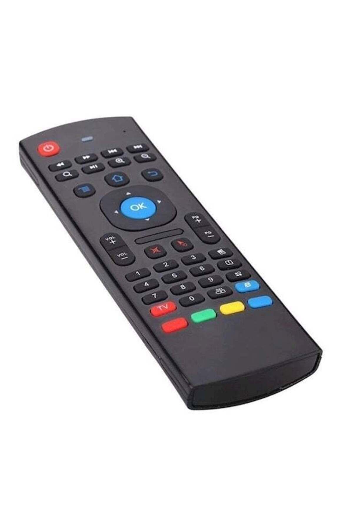 erorex-MIni Wirless Handheld Remote Control Touchpad Keyboard With Mouse Black 3