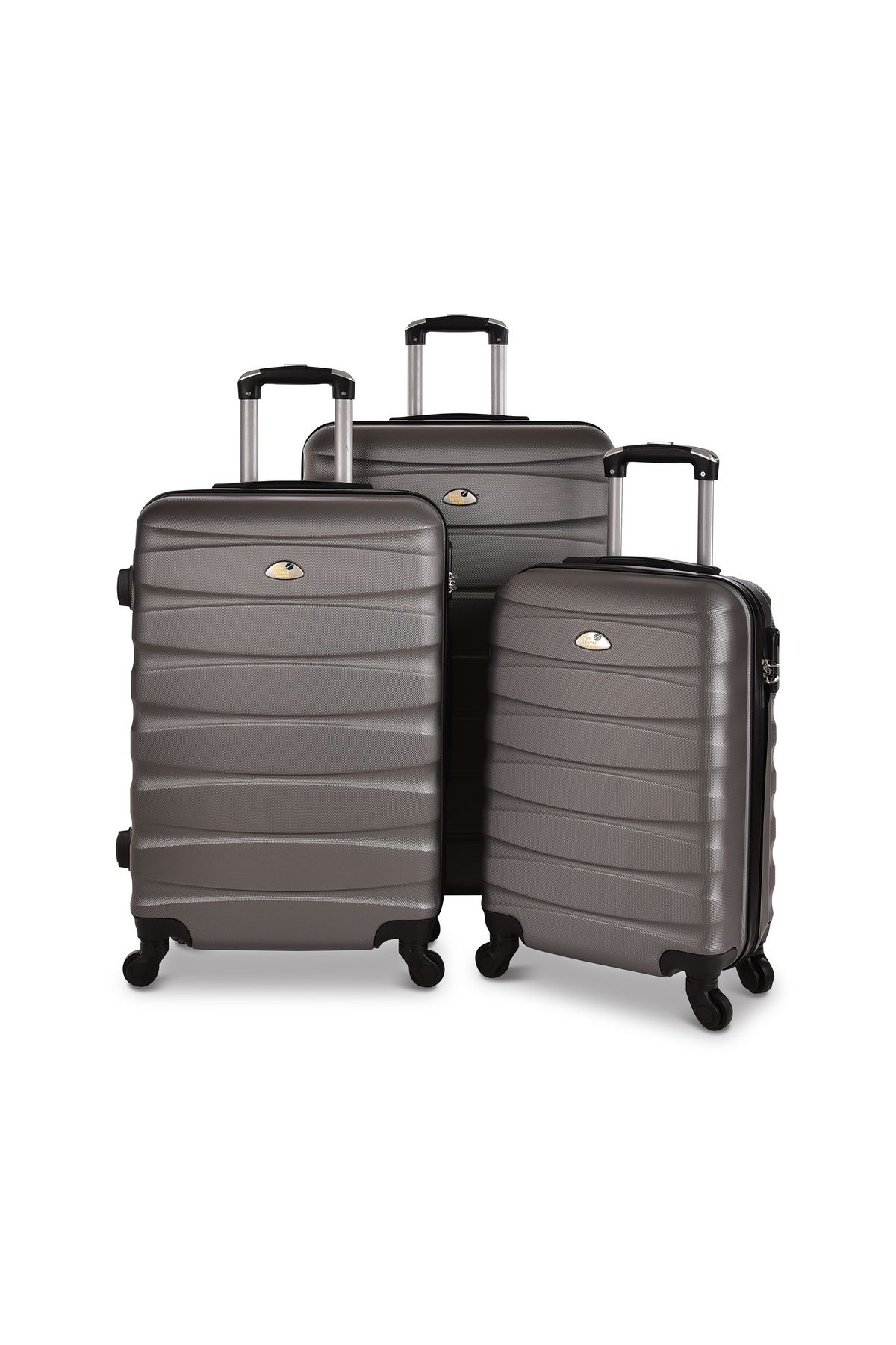 New Travel-ABS Hard Luggage Trolley Travel Bag Suitcase Lightweight 3 Pieces Set Size 28/24/20 inch BR706/3P 1