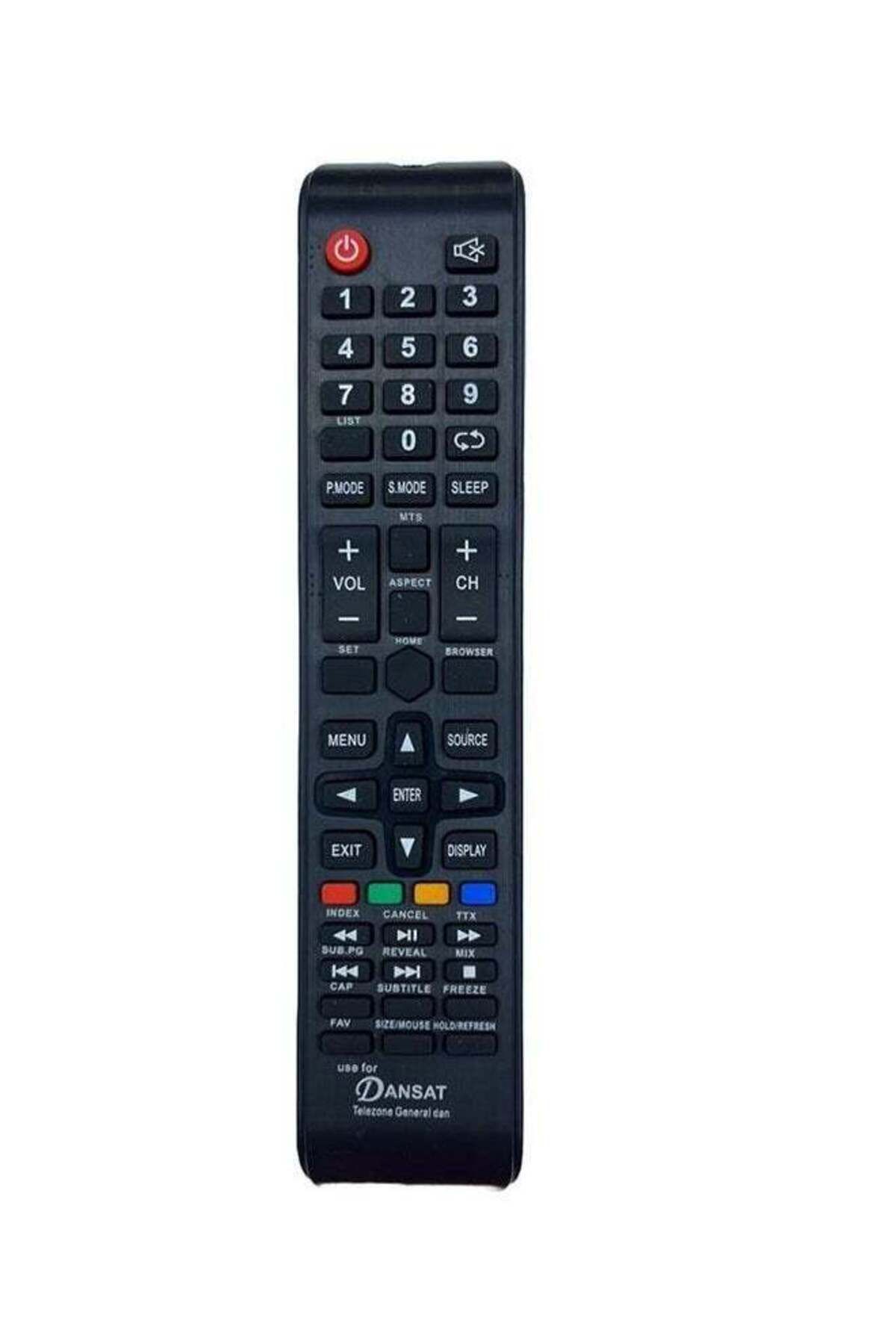 erorex-Replacement Universal Remote Control For Dansat LED LCD Smart TV Black 1