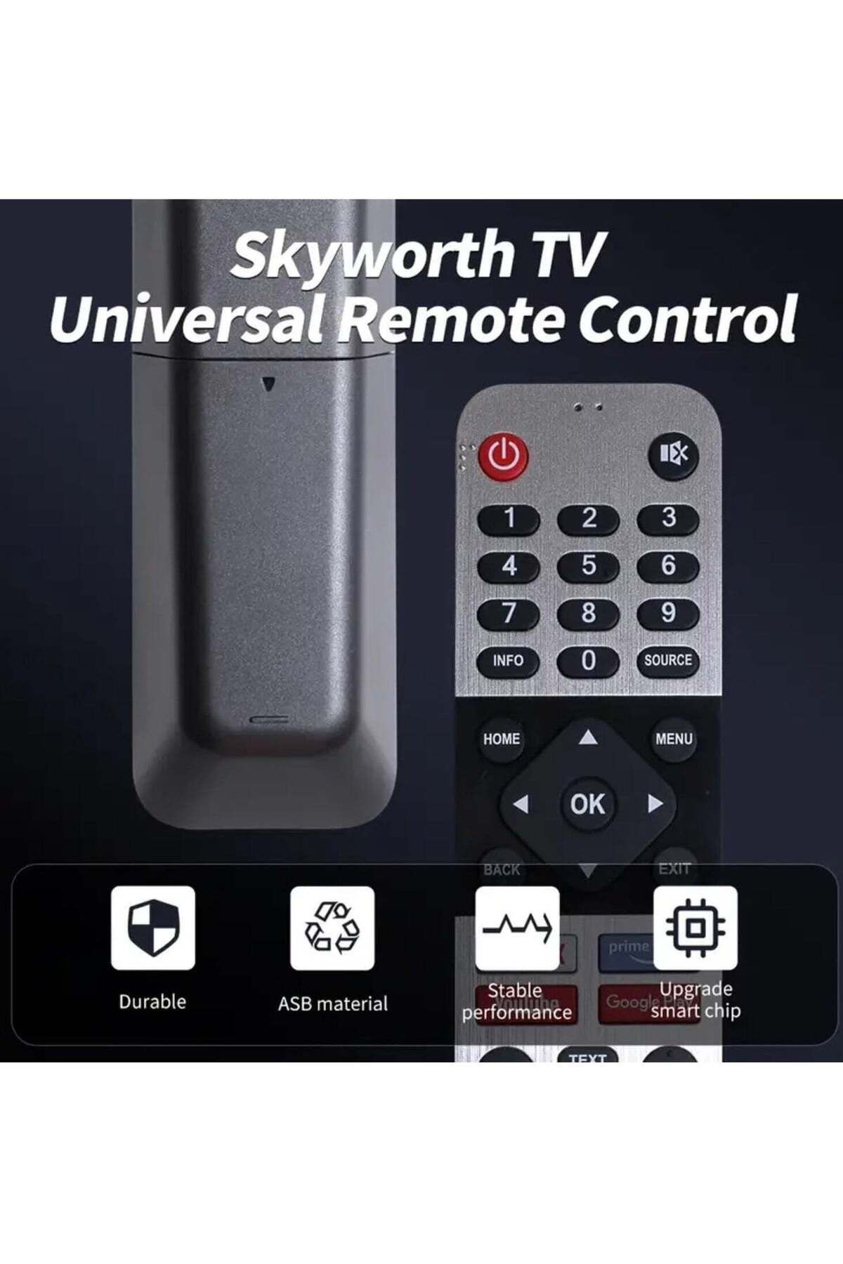 erorex-Universal Remote Control for Skyworth TVs, Replacement for LCD LED and 4K Models, Android Compatible 6