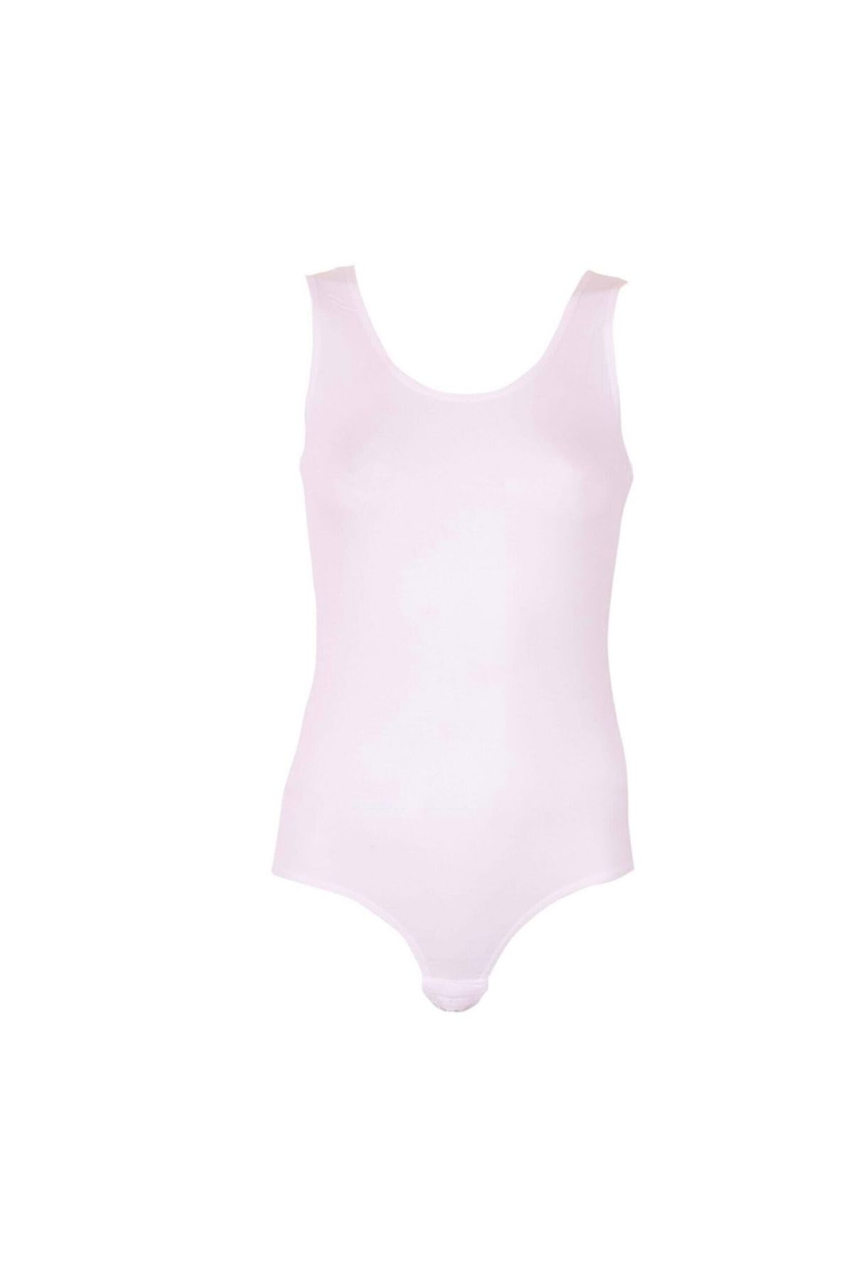 Belinay-White Women's Bodysuit - 3 Pack, Thick Straps and Snaps 1