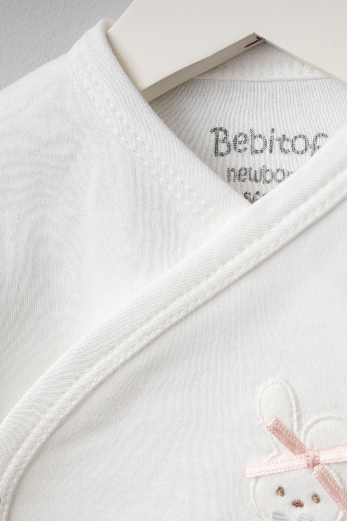 Bebitof-طقم بدلة لحديثي الولادة مكون من 5 قطع منقوشة على شكل قلب أرنب 3