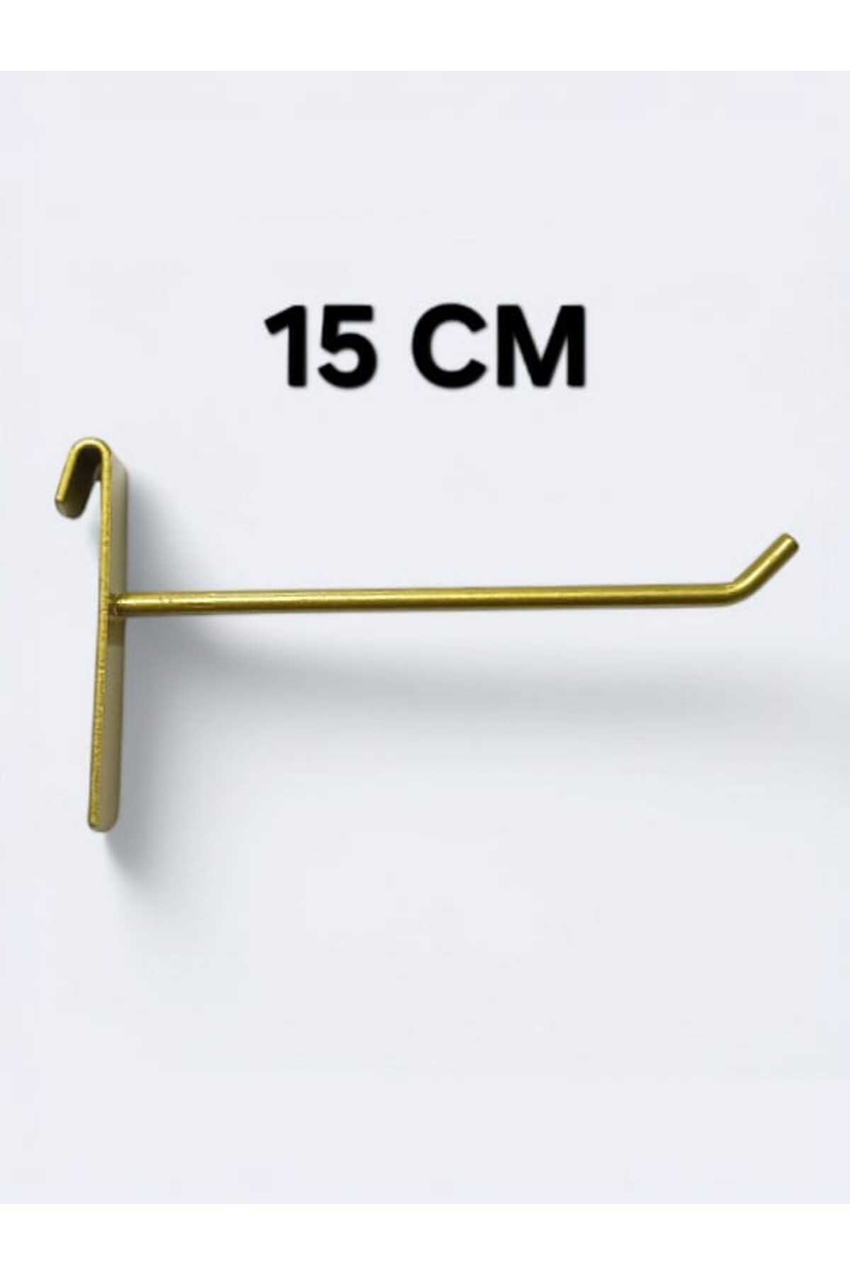 Akkaya Dekorasyon 50 Adet, 15 Cm Altın Rengi, Tel Pano Kancası, Raf Kancası, Pano Teli, Askılık Teli, Mağaza Askılığı