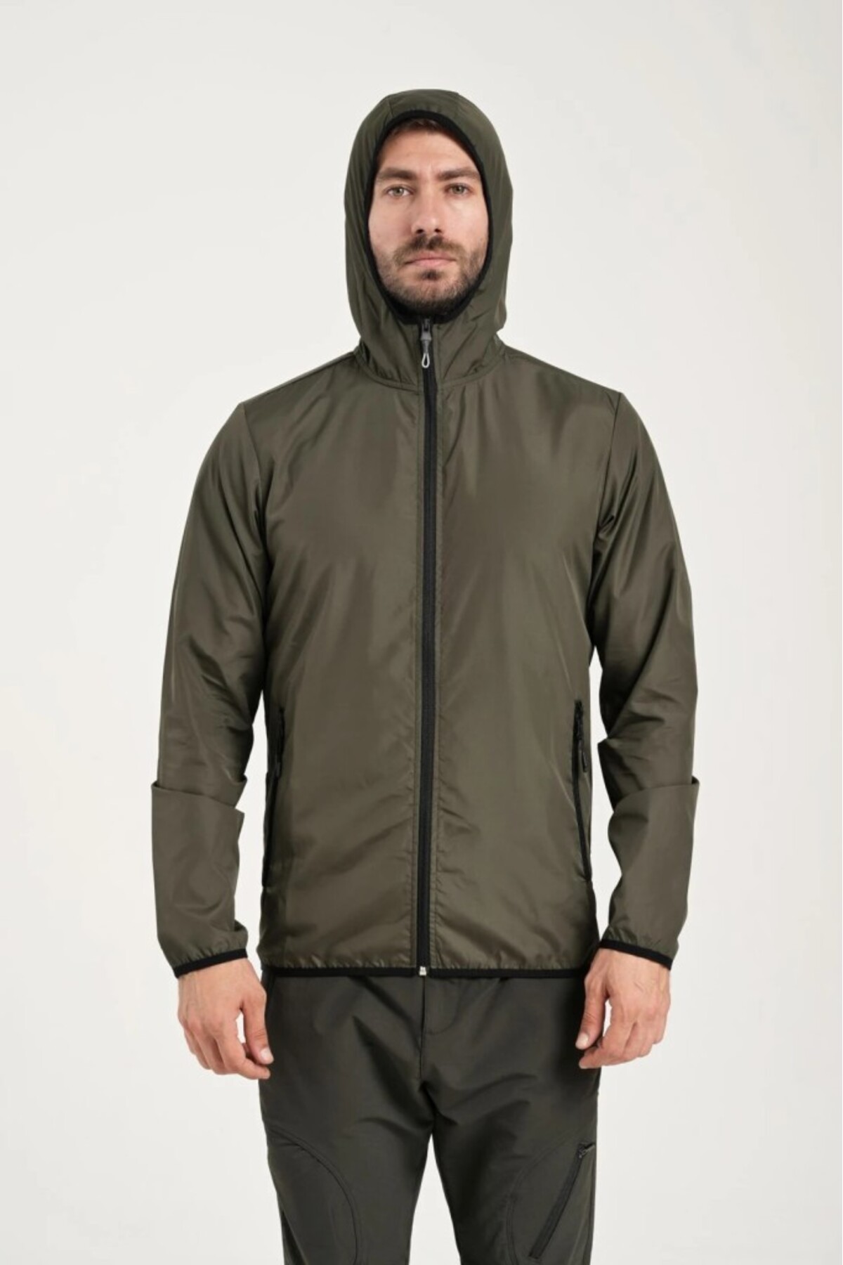Exuma  Erkek Haki Yağmurluk 1311002 - Görsel 2