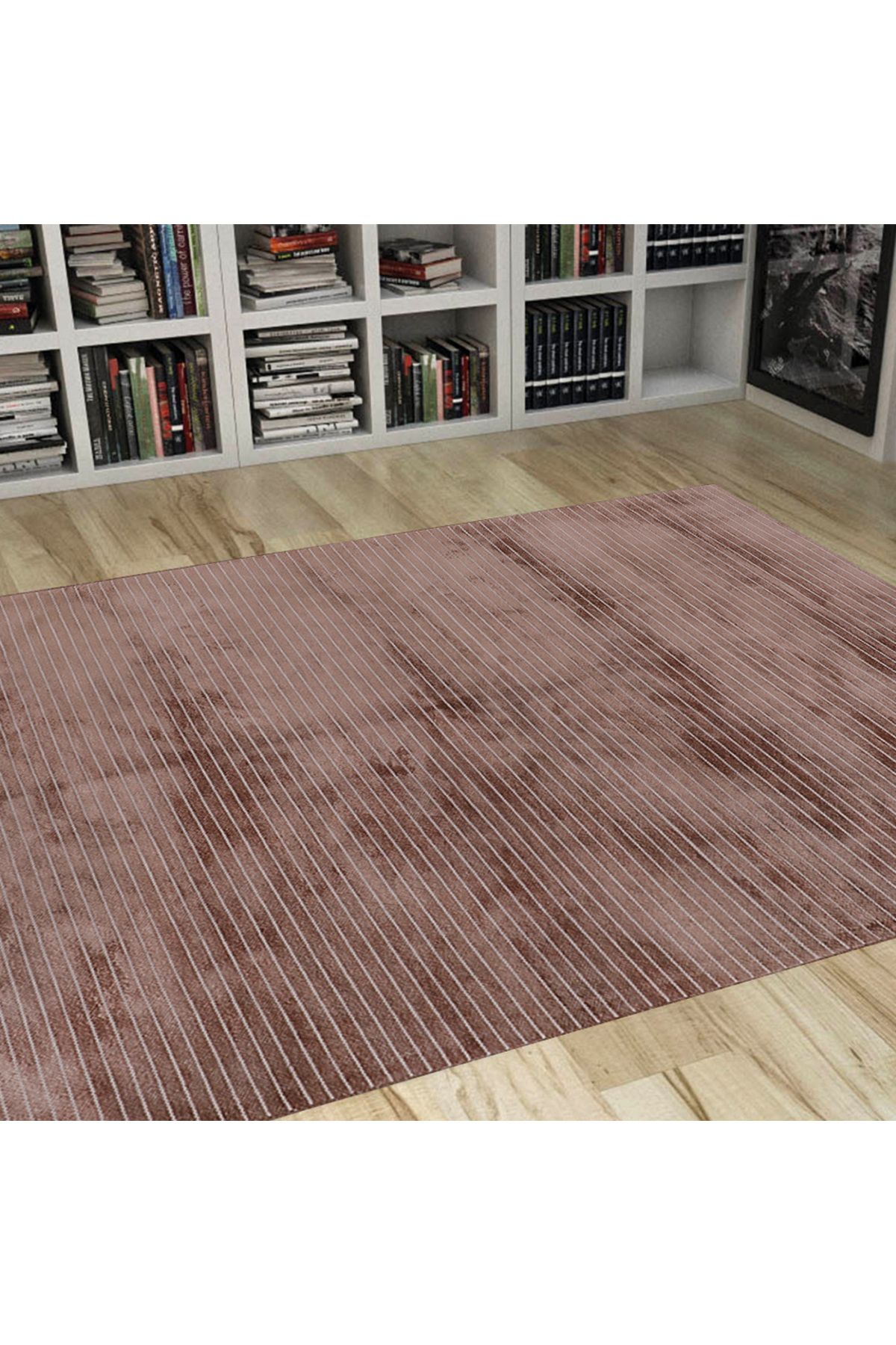 Homelux-Nory rug, rectangular, 190X290 cm, plain, brown, viscose, wool 2
