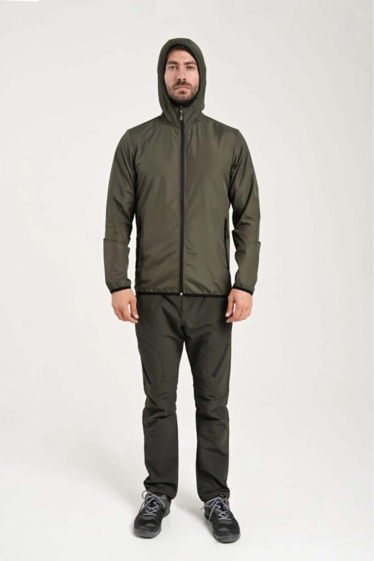 Exuma  Erkek Haki Yağmurluk 1311002 - Görsel 8