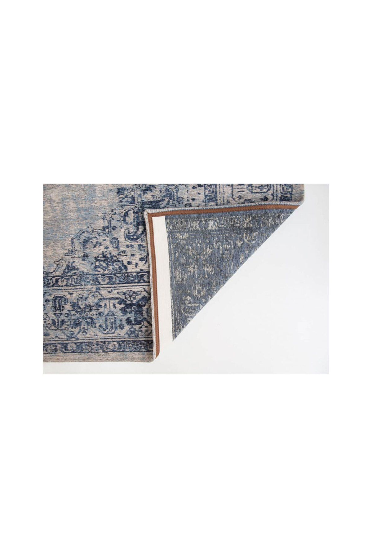 Homelux-Rectangular Rug, Cotton, 170X240, Blue, Cream 4