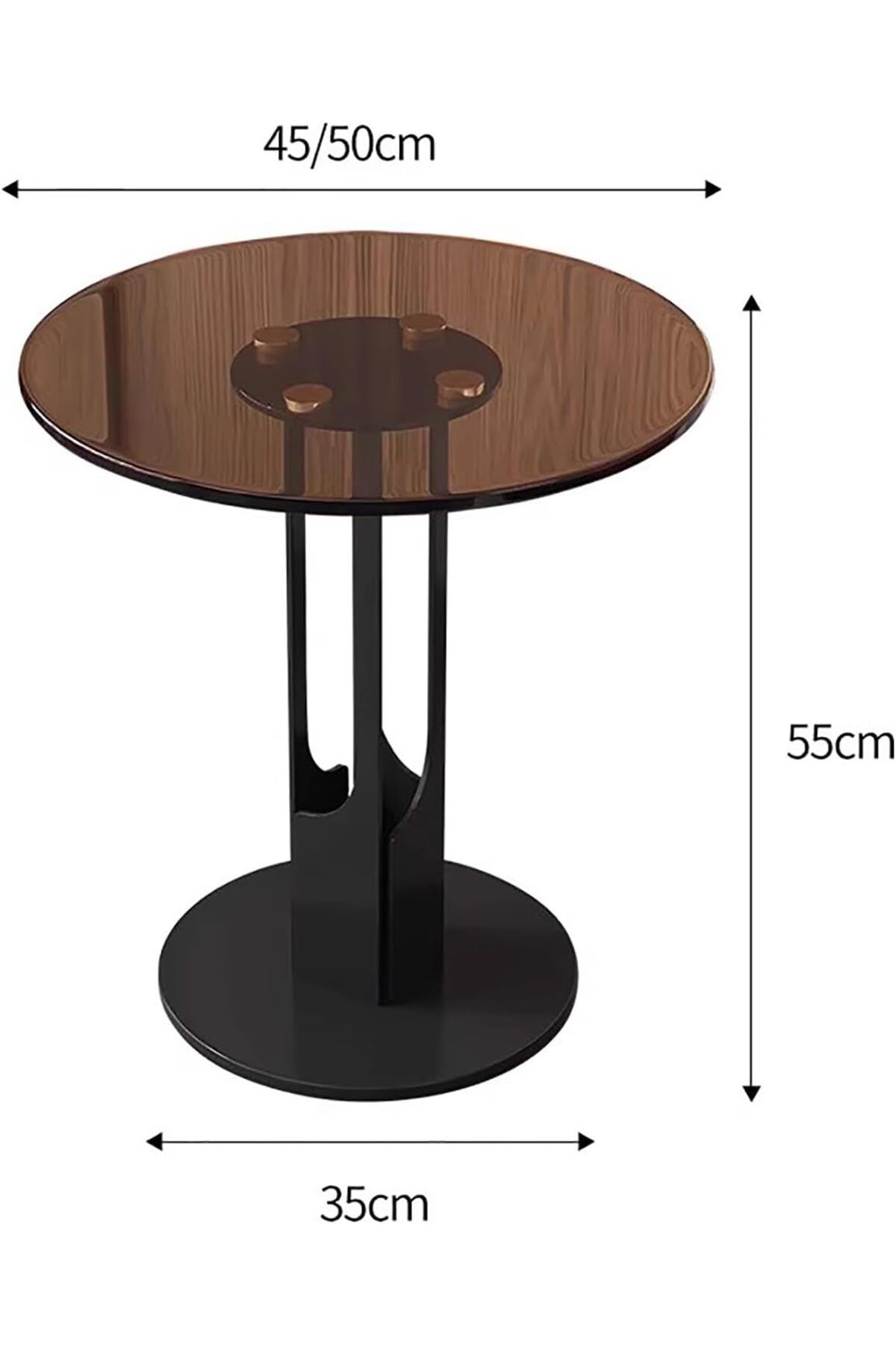 Generic-Modern round glass side tables and bedside tables 2