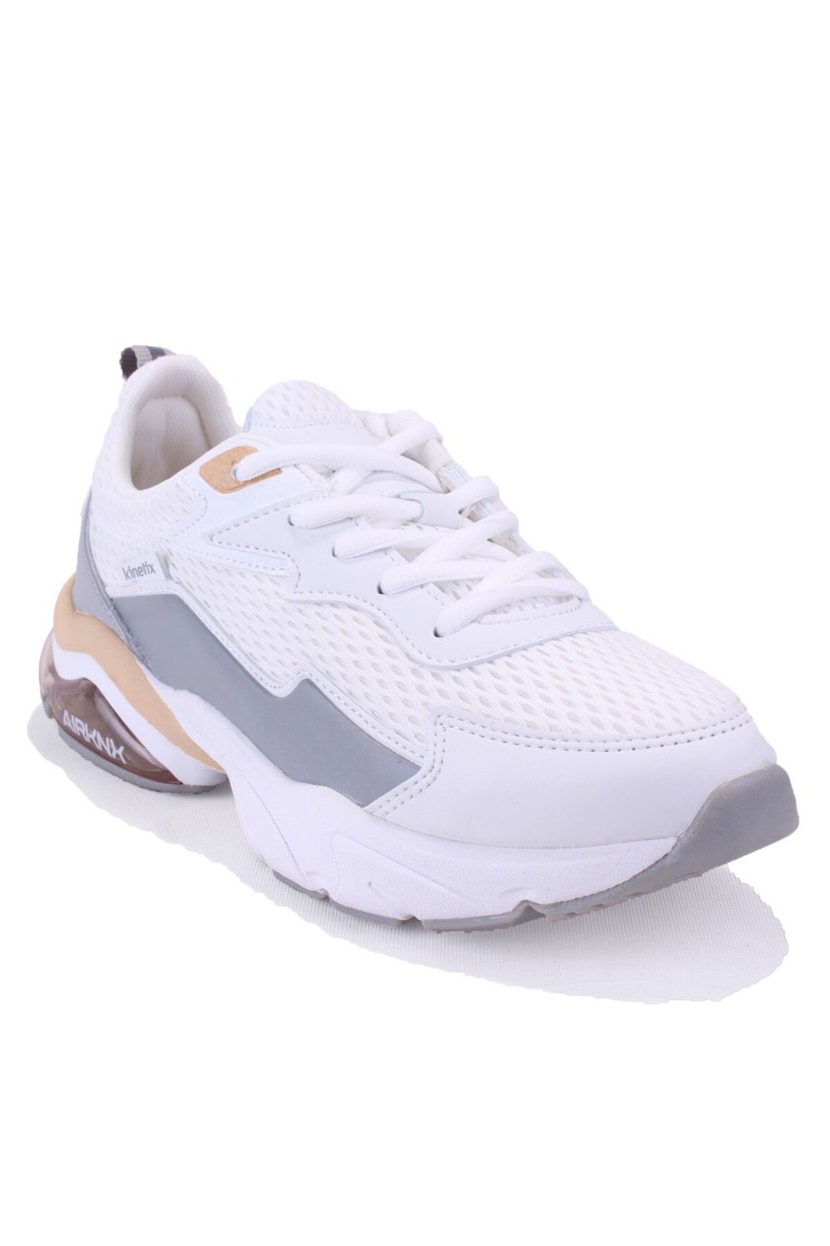 Kinetix-Valentı Tx White Gray Orthopedic Daily Women's Sports Shoes 1