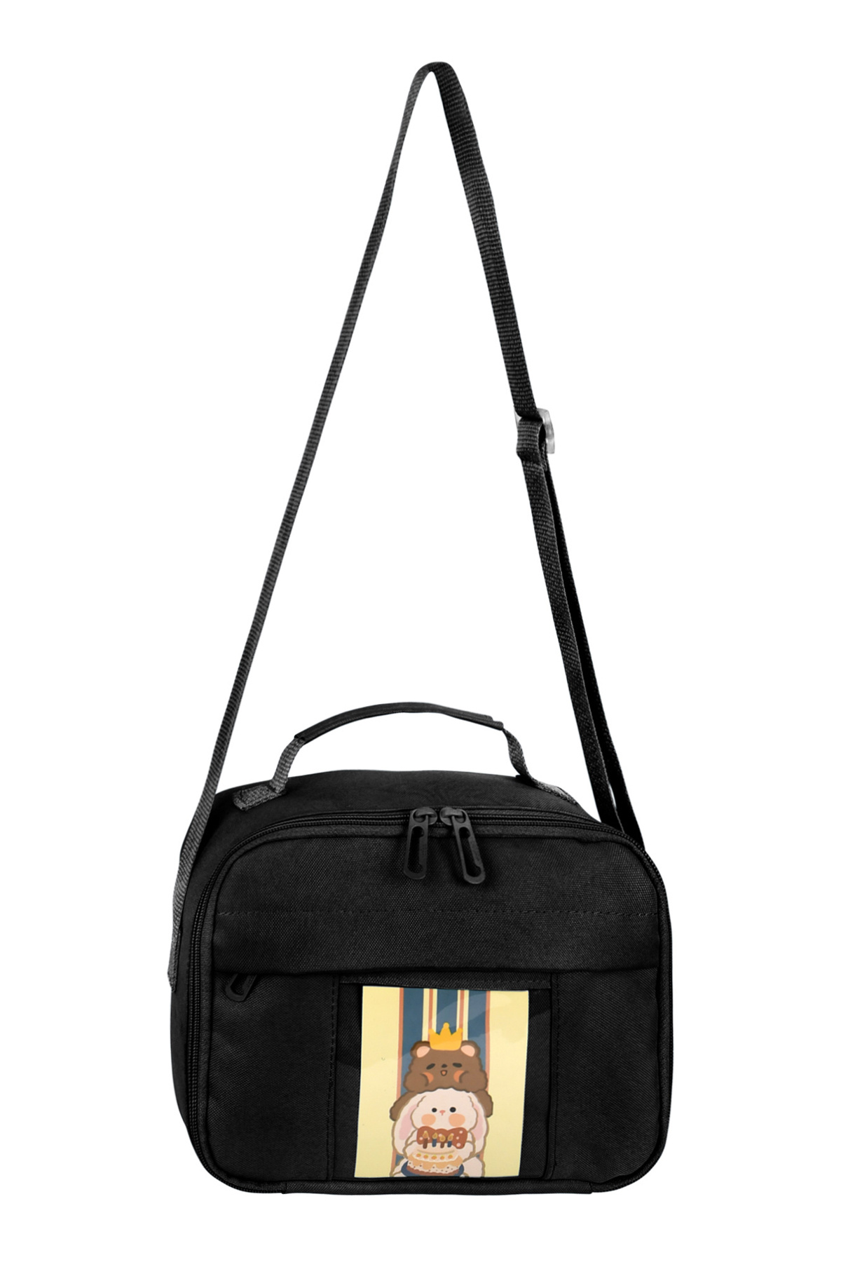 barberri-Seoul Style Korean Model Girl's Backpack and Lunchbox with Accessories and Teddy Bear Lining 4