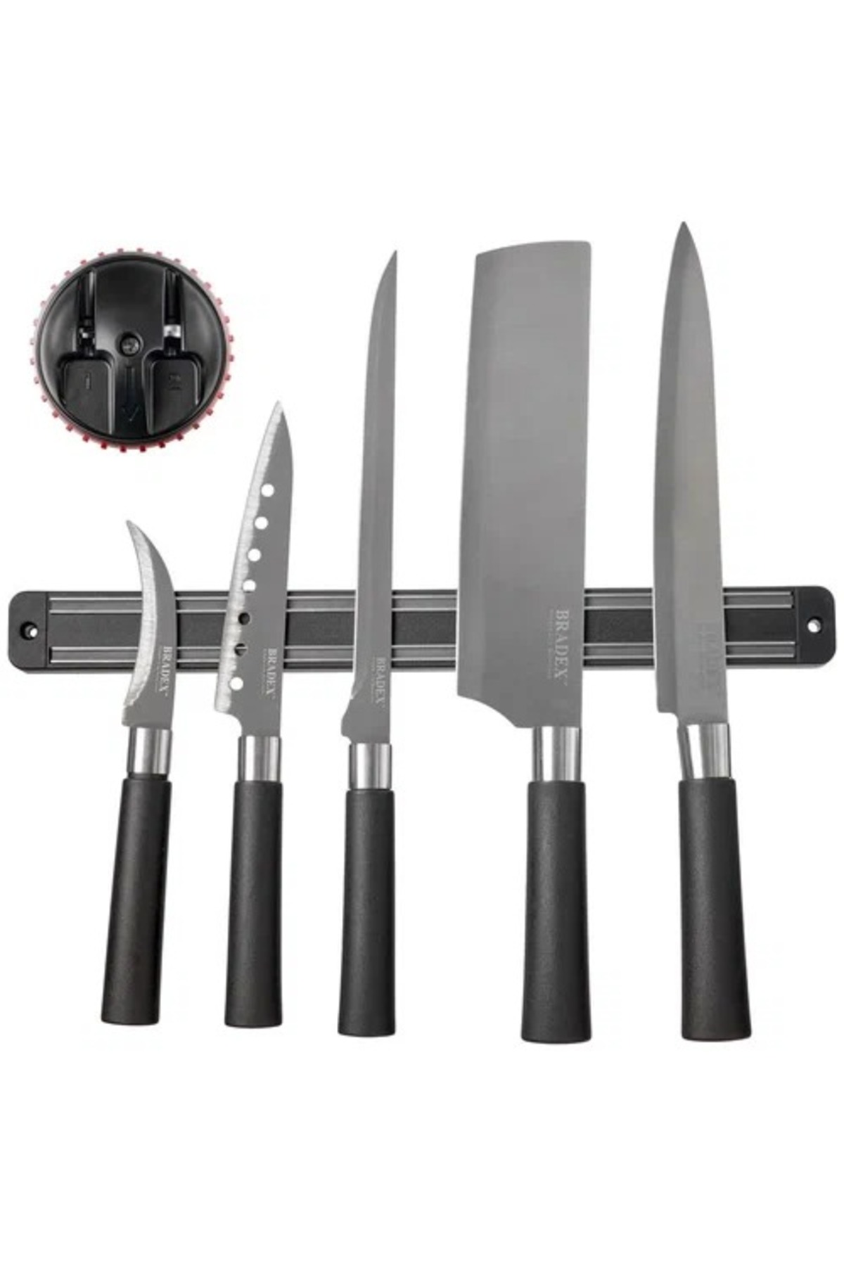 قطعة واحدة، حامل سكاكين مغناطيسي للجدار، شريط سكين مغناطيسي، -