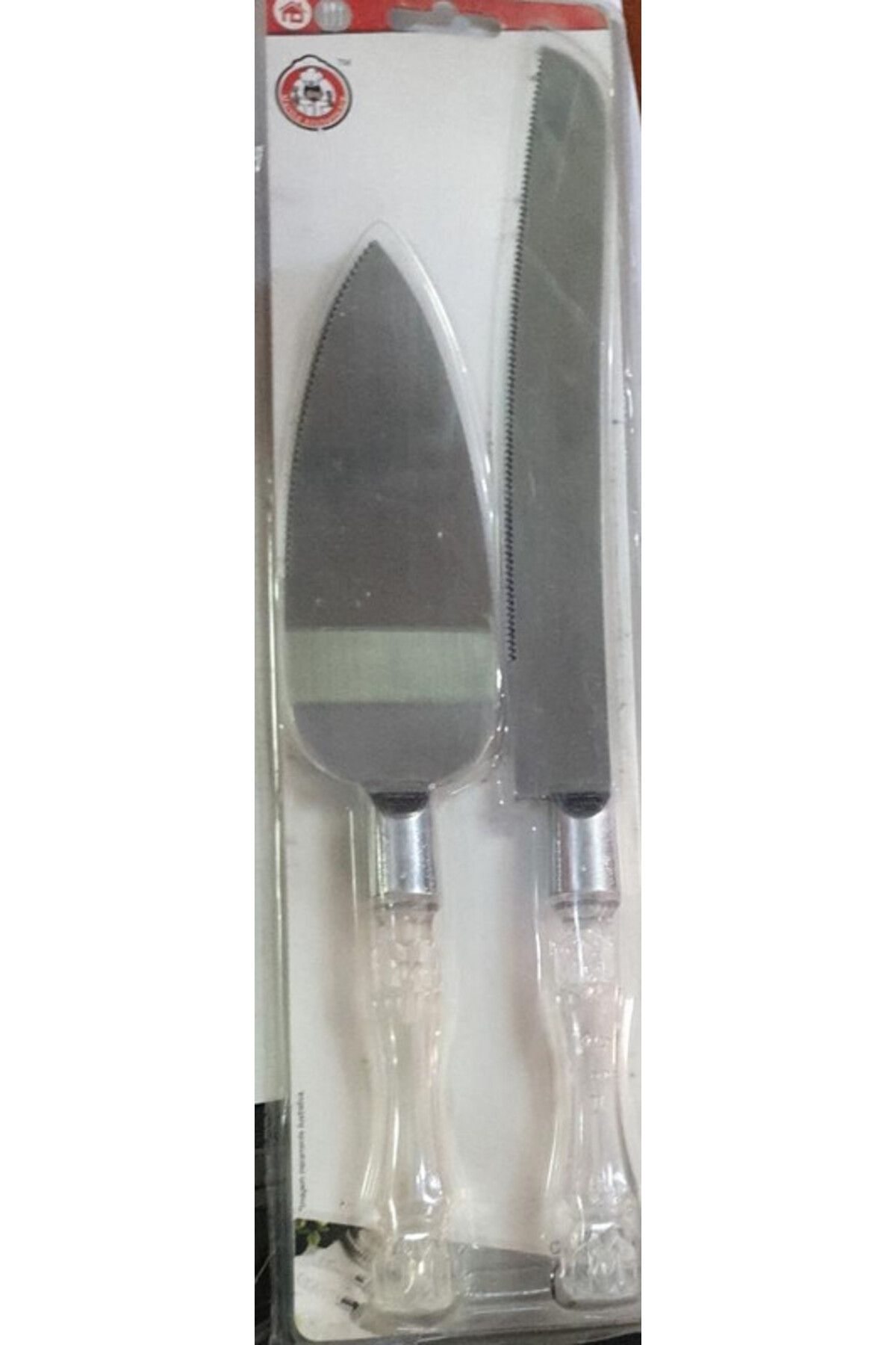 Generic-Cake and cake knife and holder set for occasions and parties 2