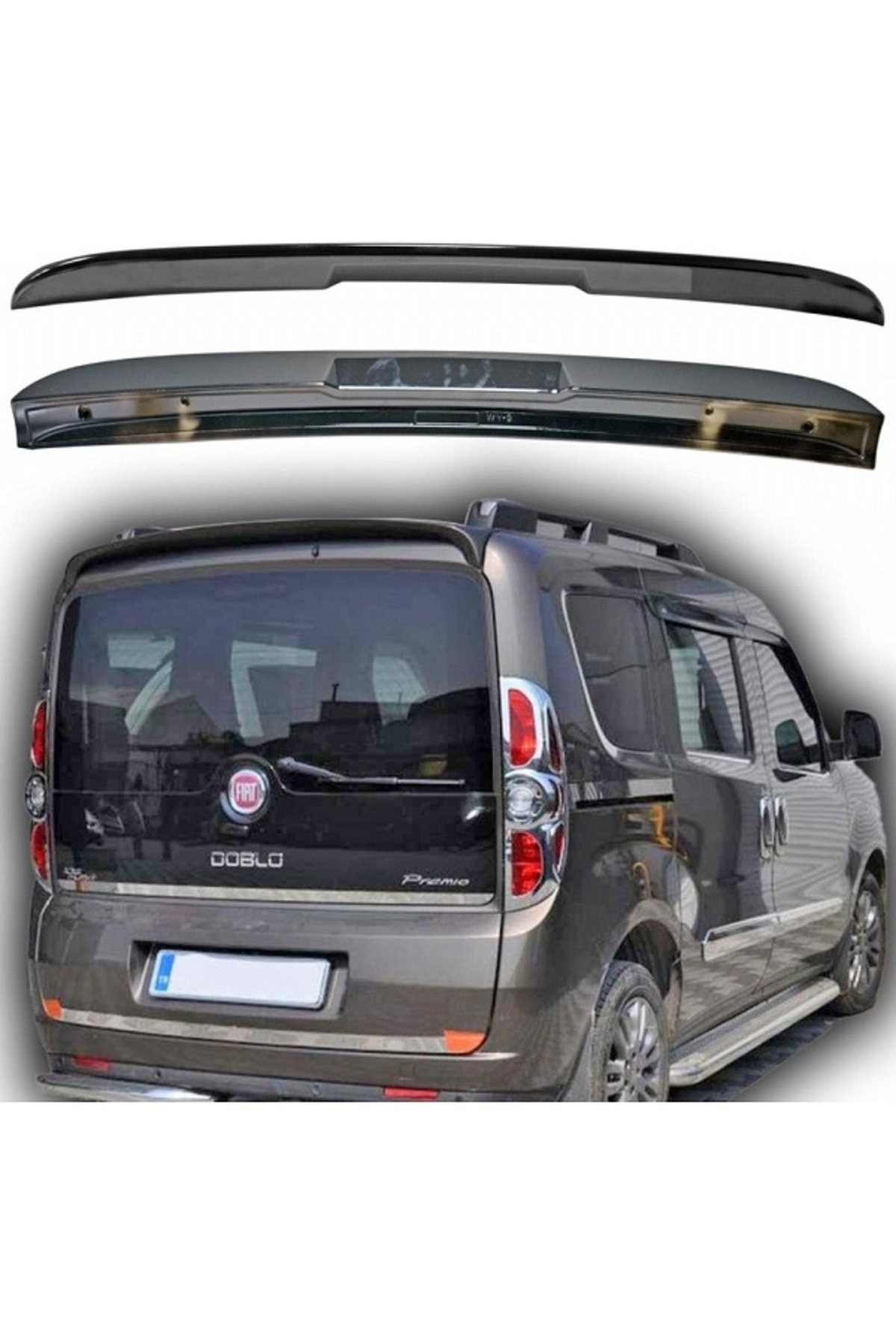 Fiat Doblo 2010 Siyah Boyali Spoiler