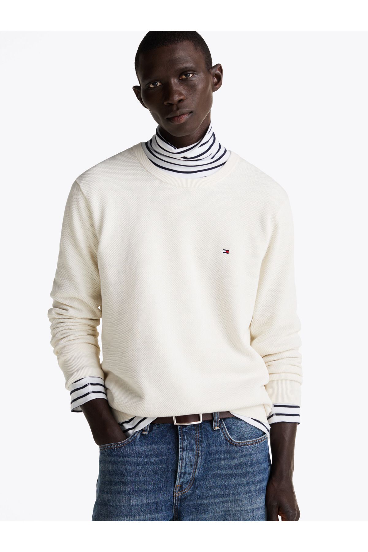 Tommy Hilfiger-Essential Structure Crew Neck Sweater 2