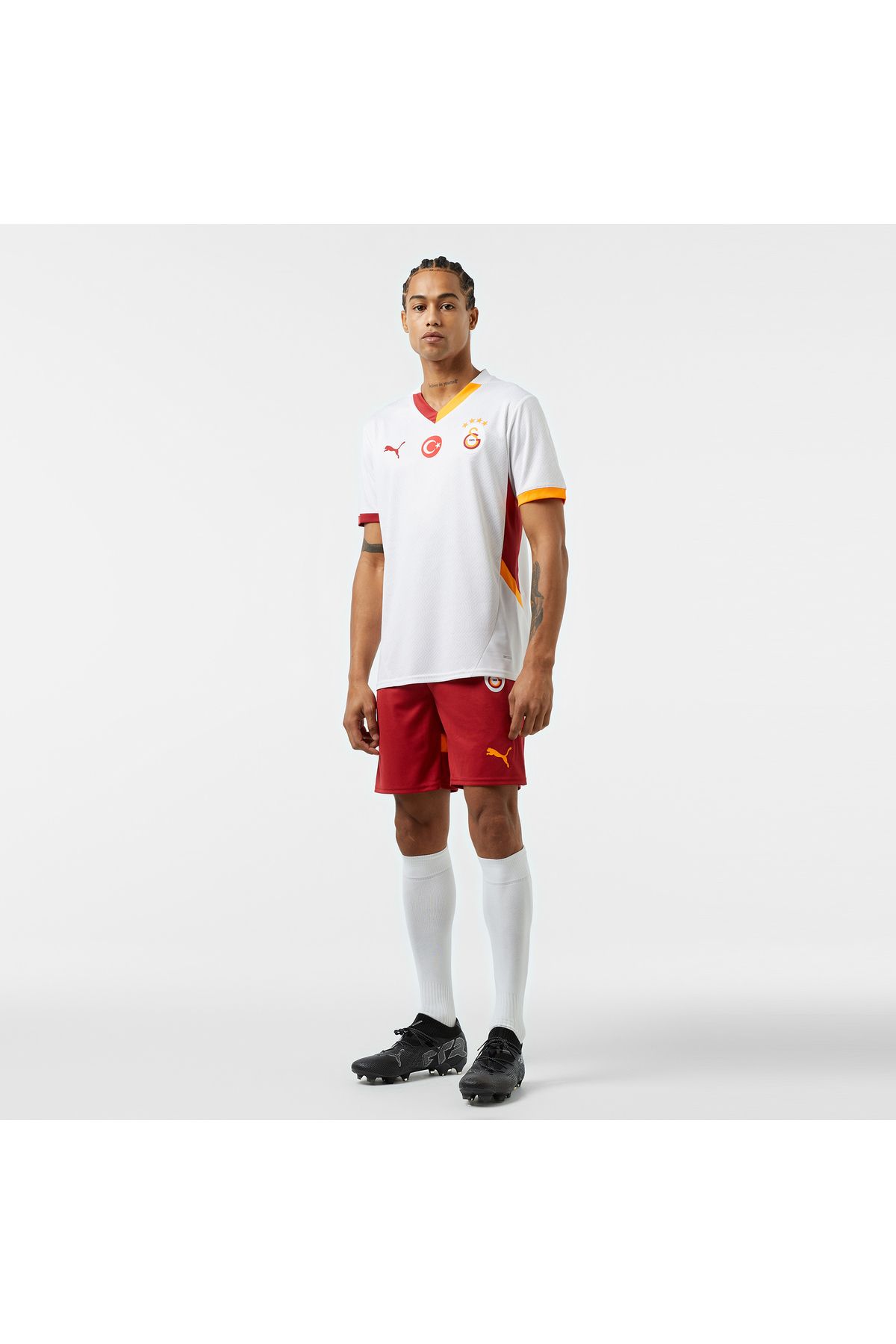 Puma-قميص كرة القدم الأبيض للرجال من Galatasaray 2024-25 Away 3