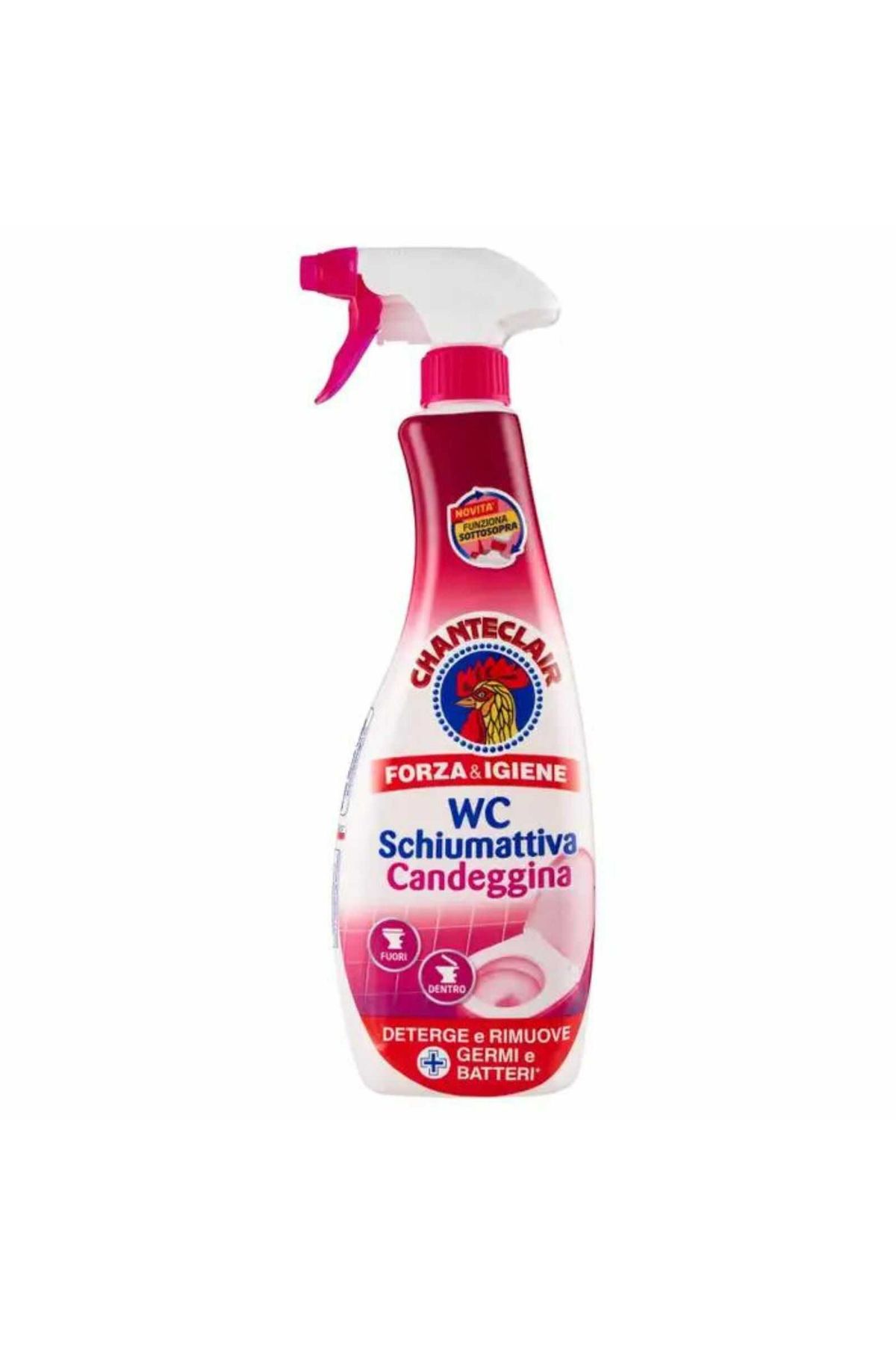 chante clair-Detergent Sprej WC, Clor, 625 ml, Chanteclair Schiumattiva Candeggina cu Inalbitor 2