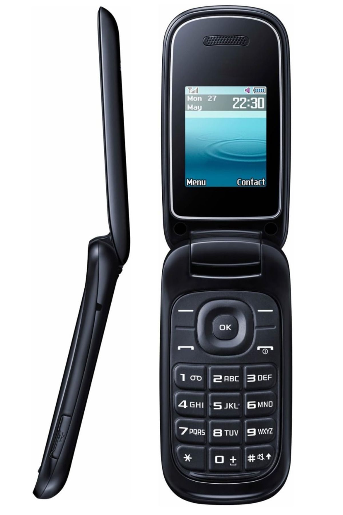 Samsung C&T SİYAH KAPALI TUŞLU TELEFON - HIZLI ARAMA ÖZELİKLİ