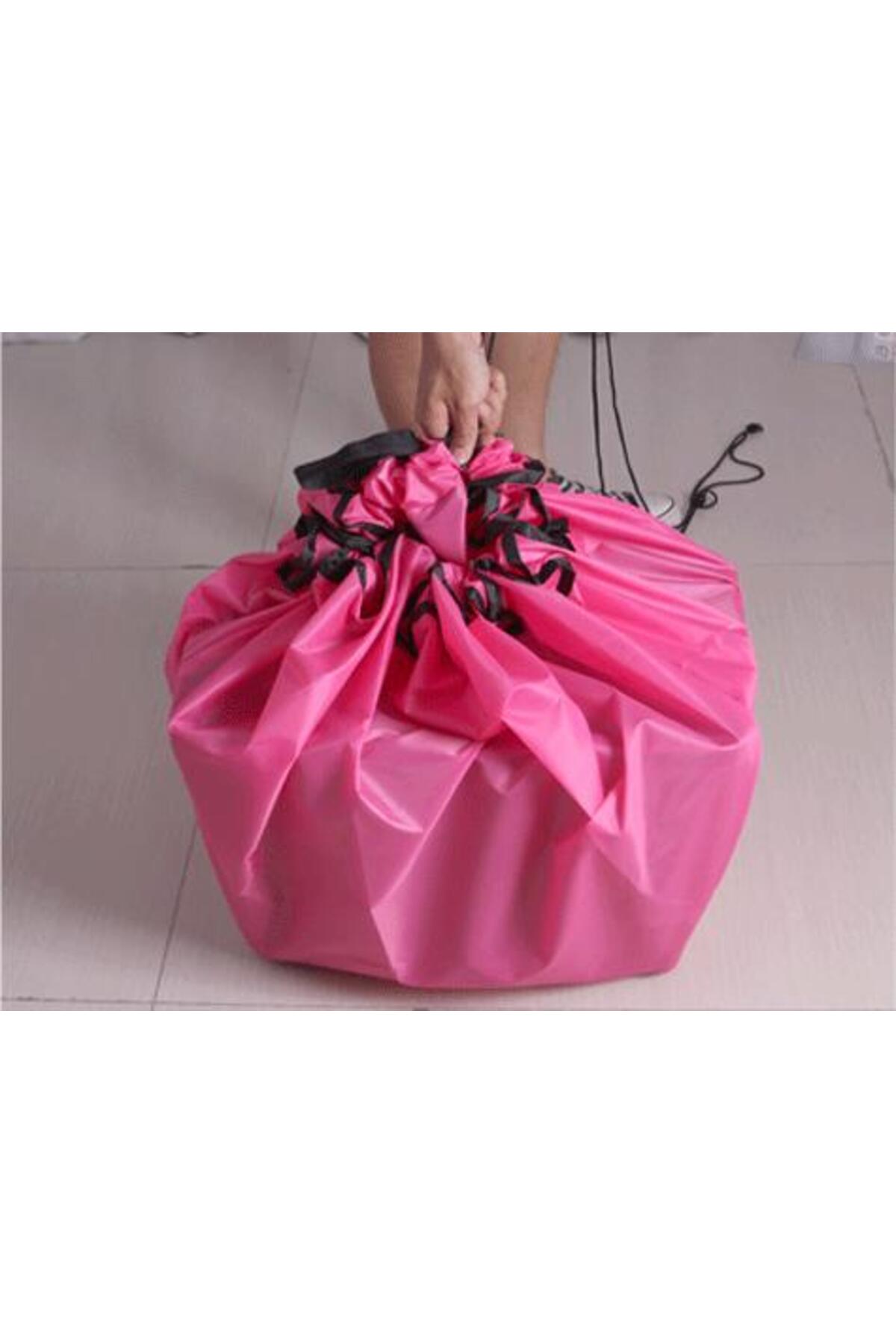 HerEveOyuncak Taşınabilir Büyük Oyuncak Hurcu Pembe + 2 Adet Beyin Şekilli Stres Topu - 2li Set H1Q9U3 fotoğrafı 5 (önizleme)