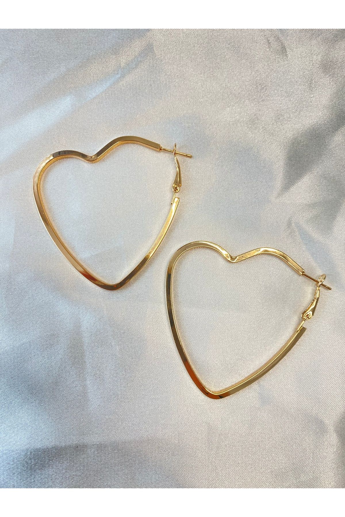 Çelik-Lydiam:Ring Heart Earrings 3