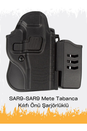 Polis Sepeti To Gun Holster Sarsılmaz SAR9-SAR9 Mete Tabanca Kılıfı Önü Şarjö...