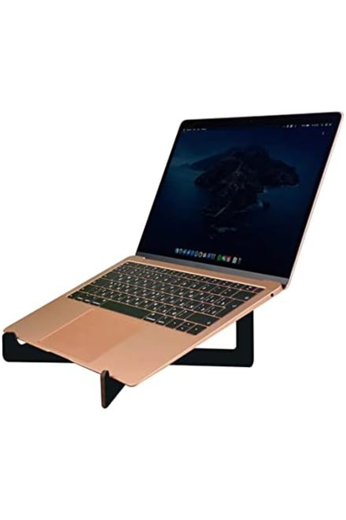 STOREMAX gelalpzr Gift Taşınabilir Siyah Ahşap Notebook Laptop Standı aynet 1109110