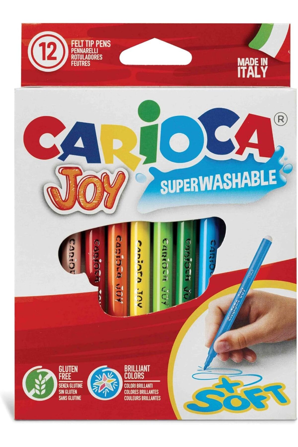 STOREMAX daliashops Joy Süper Yıkanabilir Keçeli Boya Kalemi 12'Li Star Collection 542167