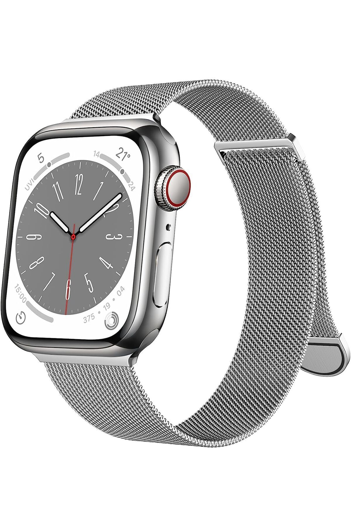 STOREMAX nffashopm Watch Uyumlu Çelik Hasır Kordon 42-44-45-49mm Tüm Bilek Kalınlıklılarına Göre Ayar