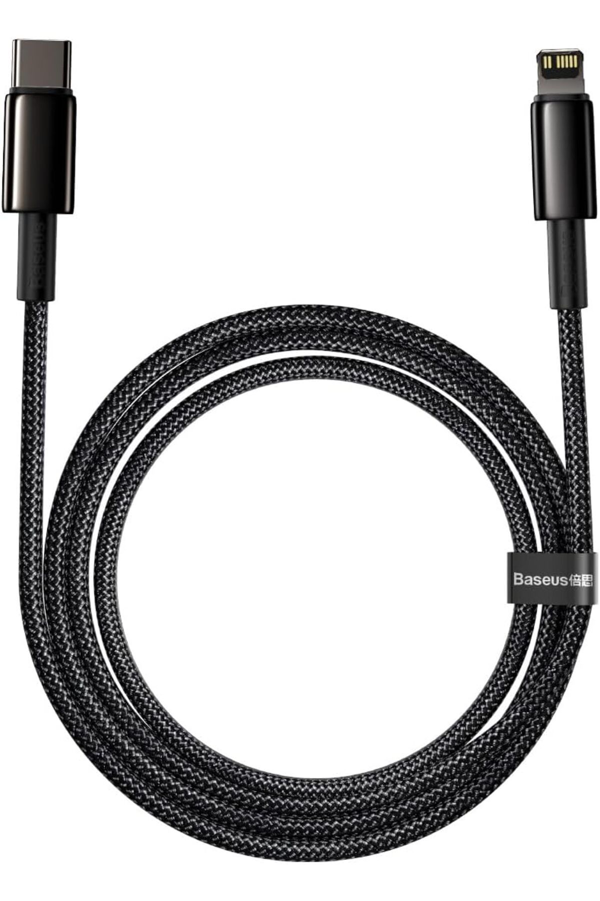 STOREMAX buxystorem Tungsten Gold Hızlı Şarj Kablosu Type-C to iP PD 20W, 2m, Siyah trendymx 999662