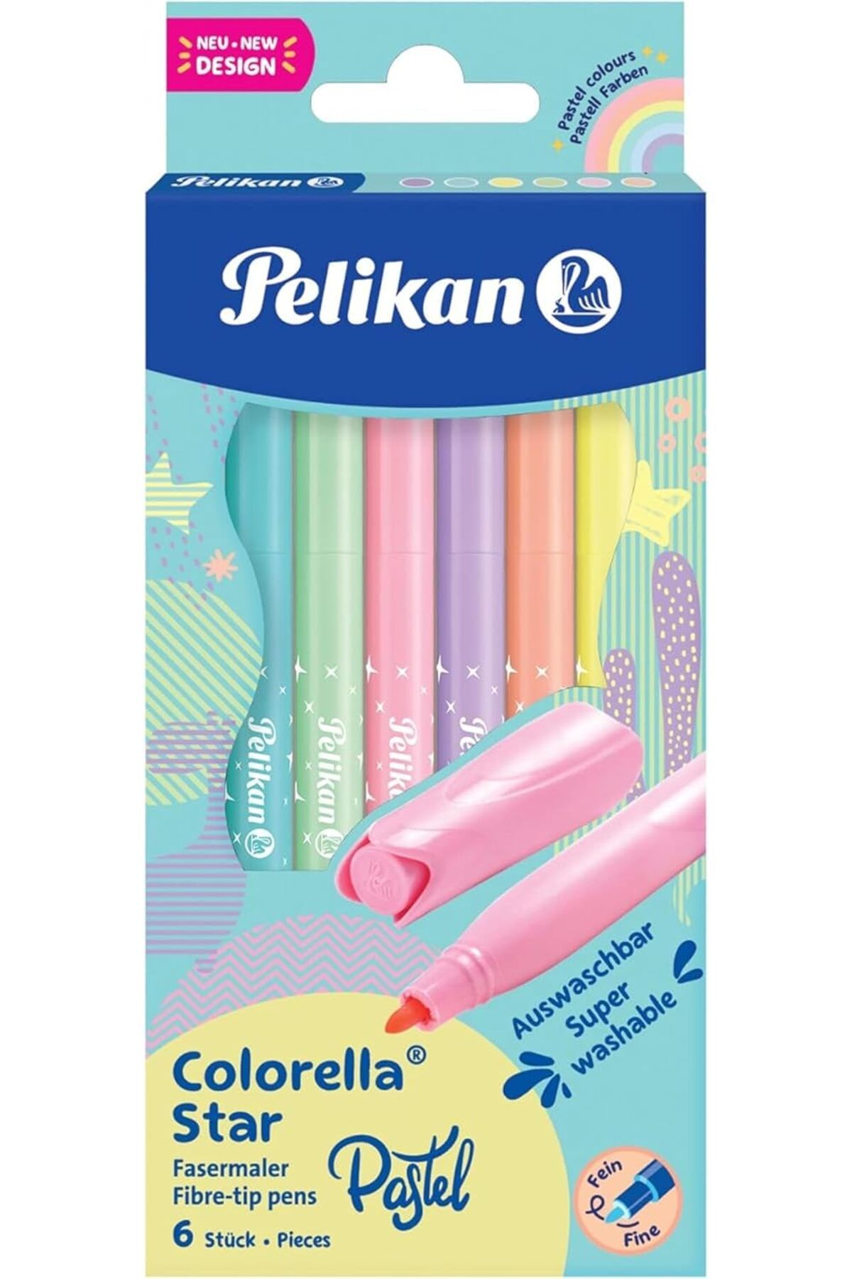 STOREMAX bystoreby Colorella Pastel 6lı Keçeli Kalem NewDesing 646268