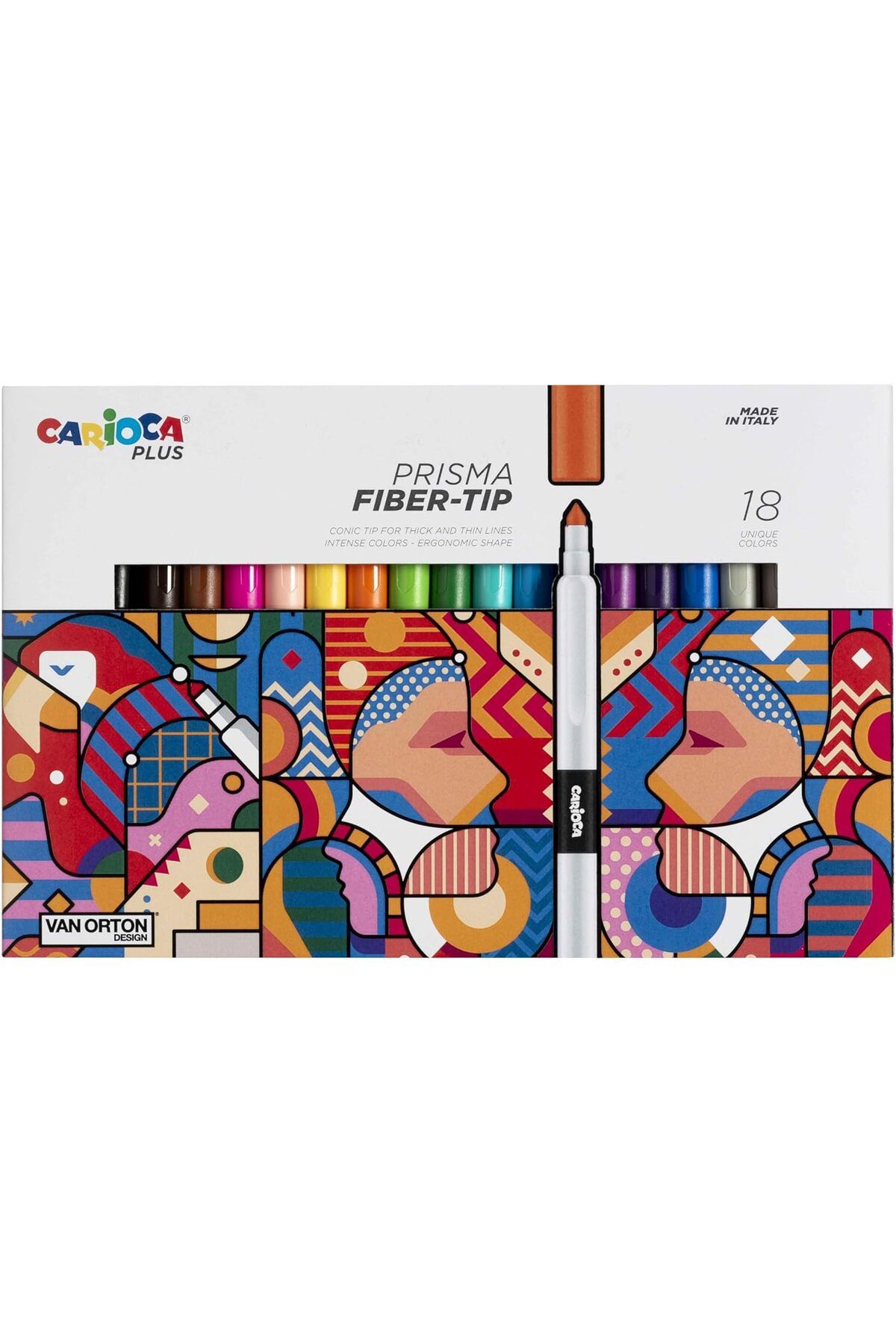 STOREMAX bystoreby Plus Prısma Fiber Uç Keçeli Boya Kalemi 18'Li NewDesing 646268